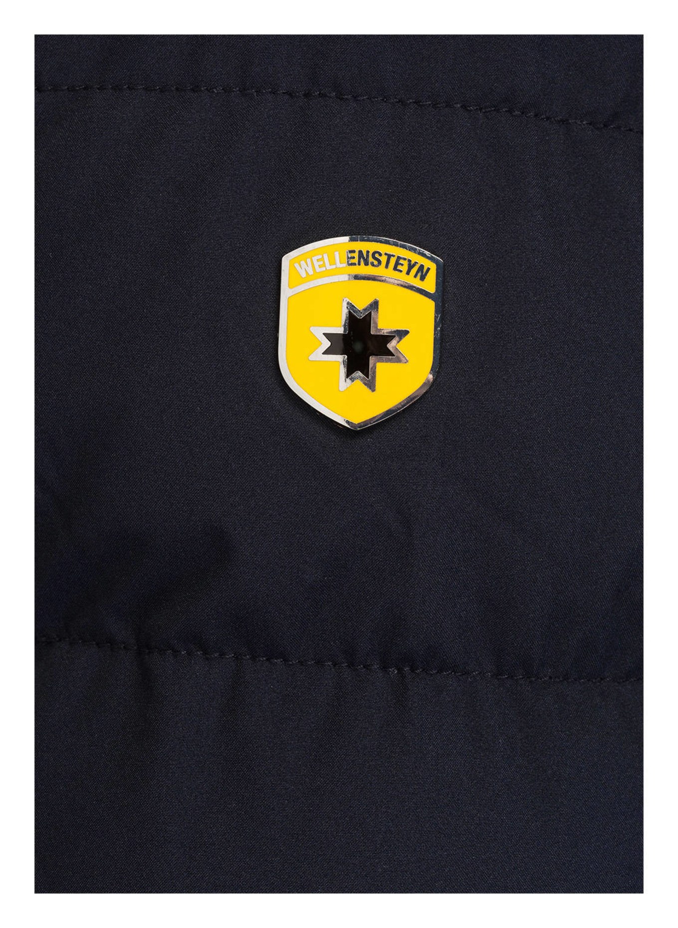 WELLENSTEYN Steppjacke STARSTREAM mit abnehmbarer Kapuze und Kunstfellbesatz: BLAU