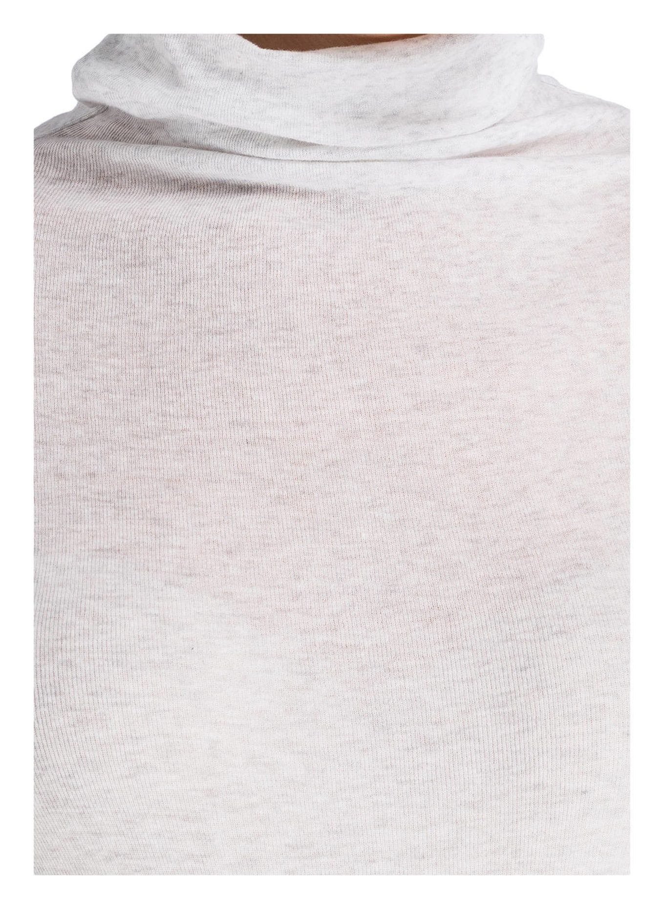 American Vintage Turtleneck shirt, Color: LIGHT GRAY MÉLANGE (Image 4)