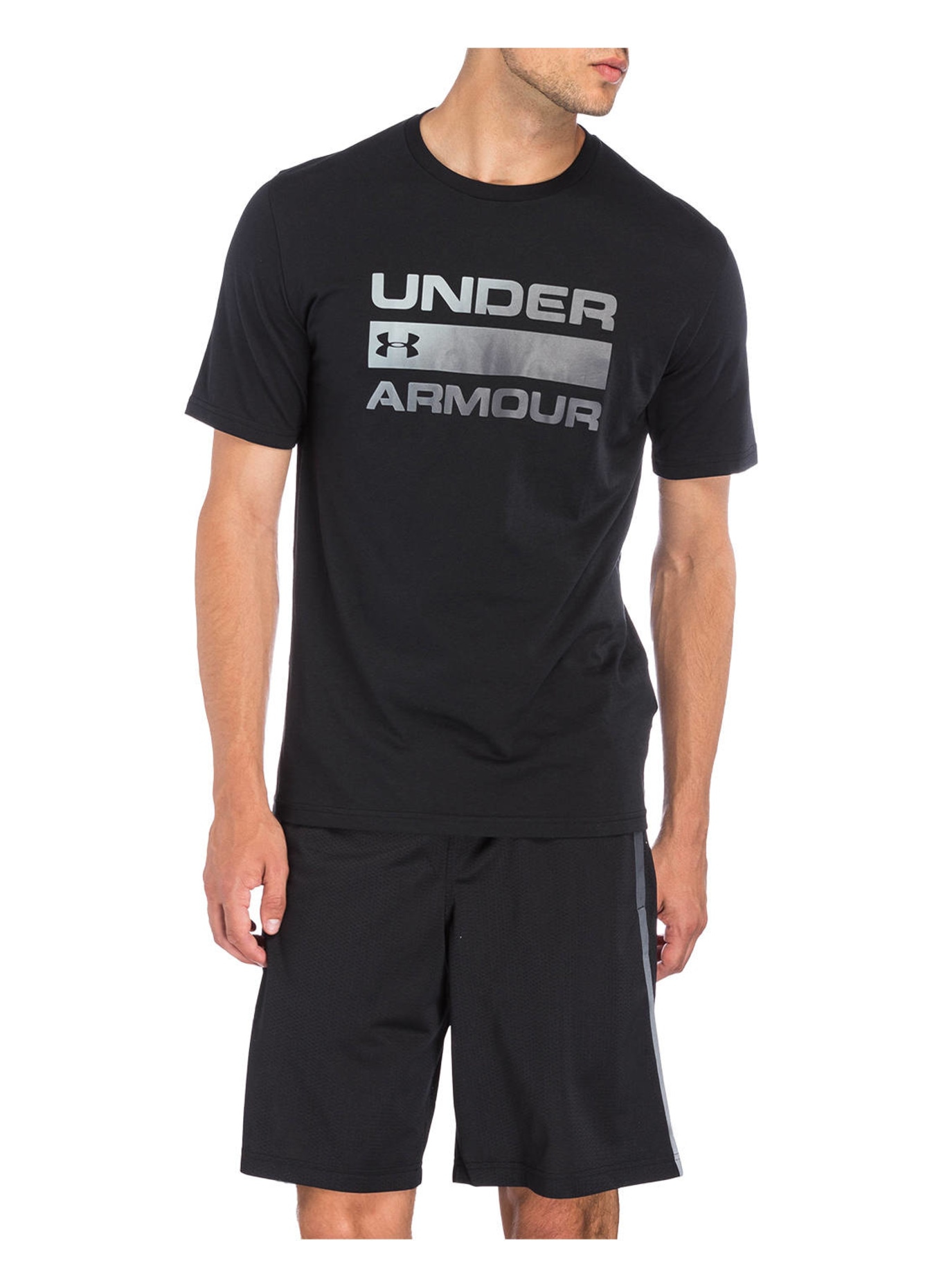 UNDER ARMOUR T-shirt TEAM ISSUE, Color: BLACK (Image 2)