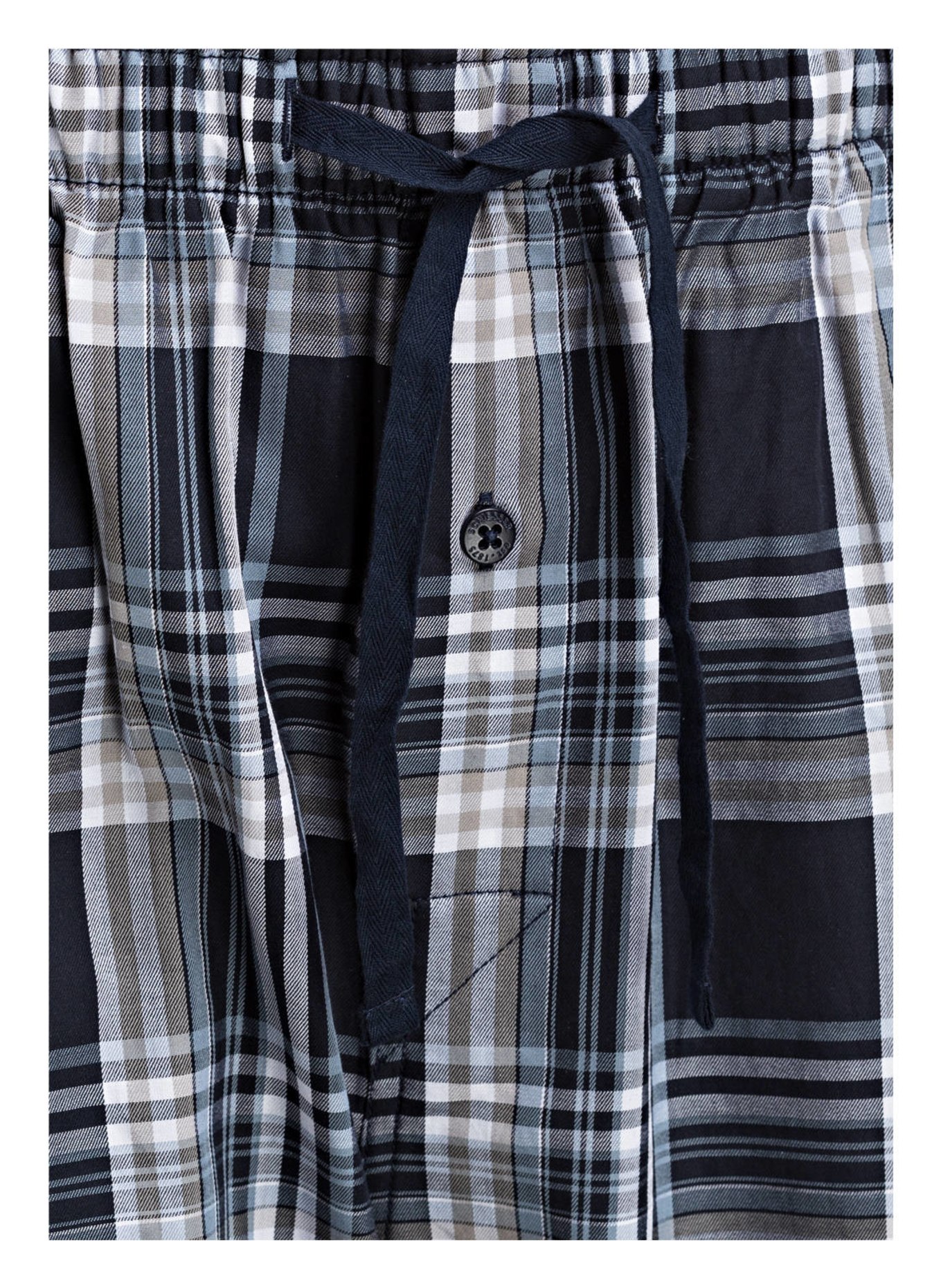 SCHIESSER Pyžamové šortky, Barva: TMAVĚ MODRÁ/ BÍLÁ/ ŠEDÁ KÁROVANÁ (Obrázek 3)