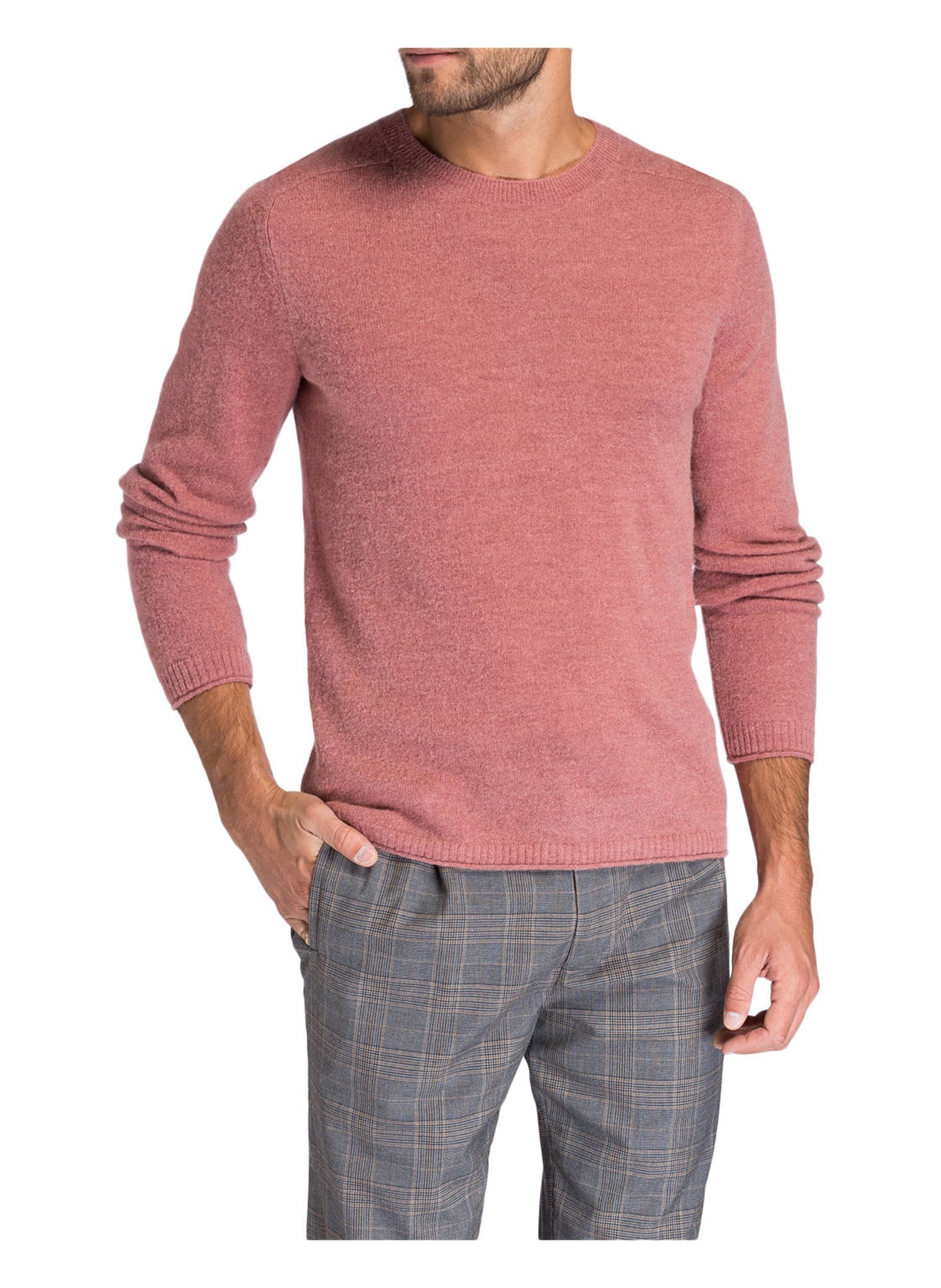 CLOSED Pullover mit Alpaka-Anteil, Farbe: ROSÉ (Bild 2)