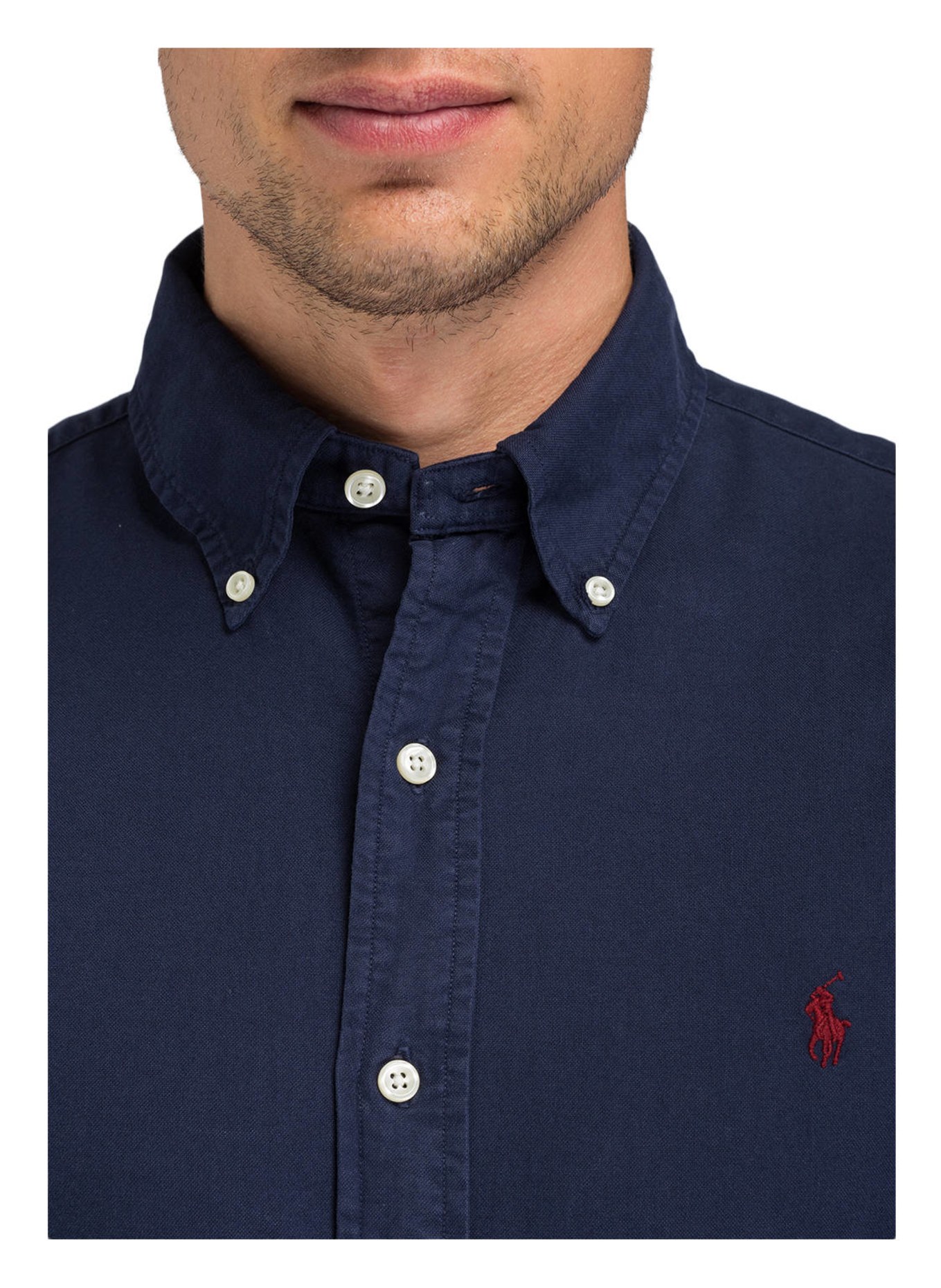 POLO RALPH LAUREN Shirt slim fit , Color: DARK BLUE (Image 4)