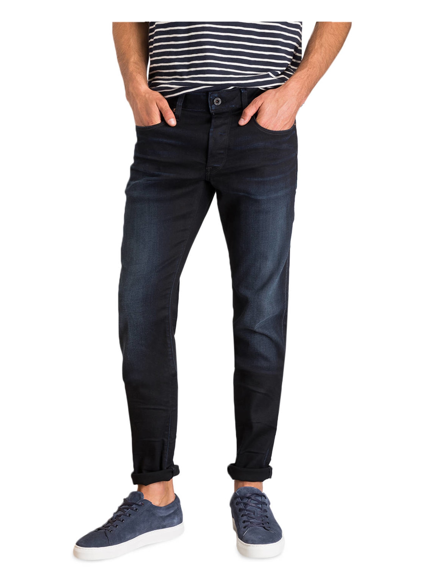 G-Star RAW Jeans 3301 Slim Fit, Farbe: 89 DK AGED (Bild 2)