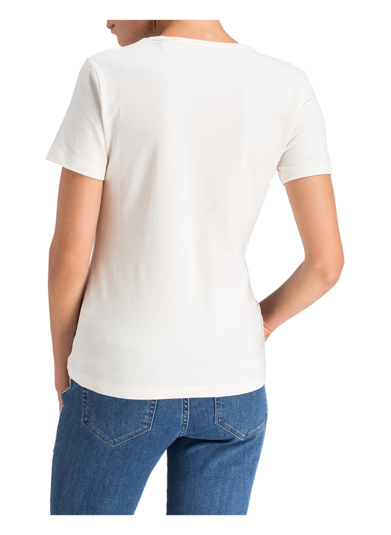 BOVIVA T-Shirt mit Schmucksteinen, Farbe: ECRU (Bild 3)