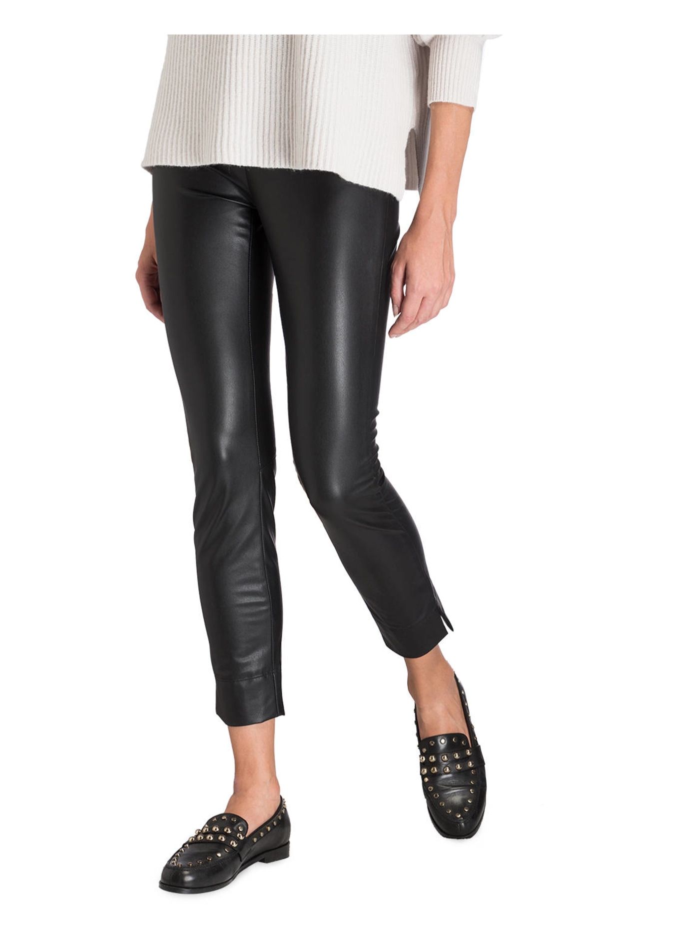 SEDUCTIVE 7/8 pants SABRINA in leather look, Color: BLACK (Image 2)