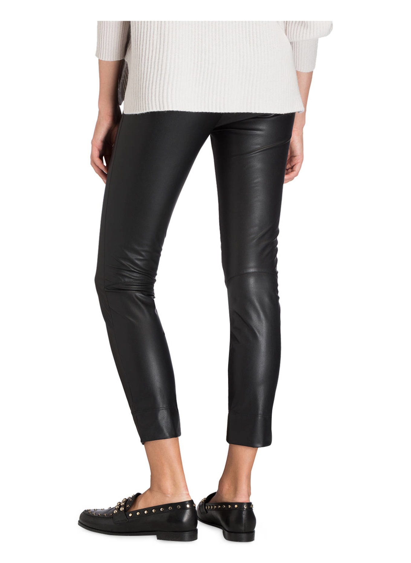 SEDUCTIVE 7/8 pants SABRINA in leather look, Color: BLACK (Image 4)