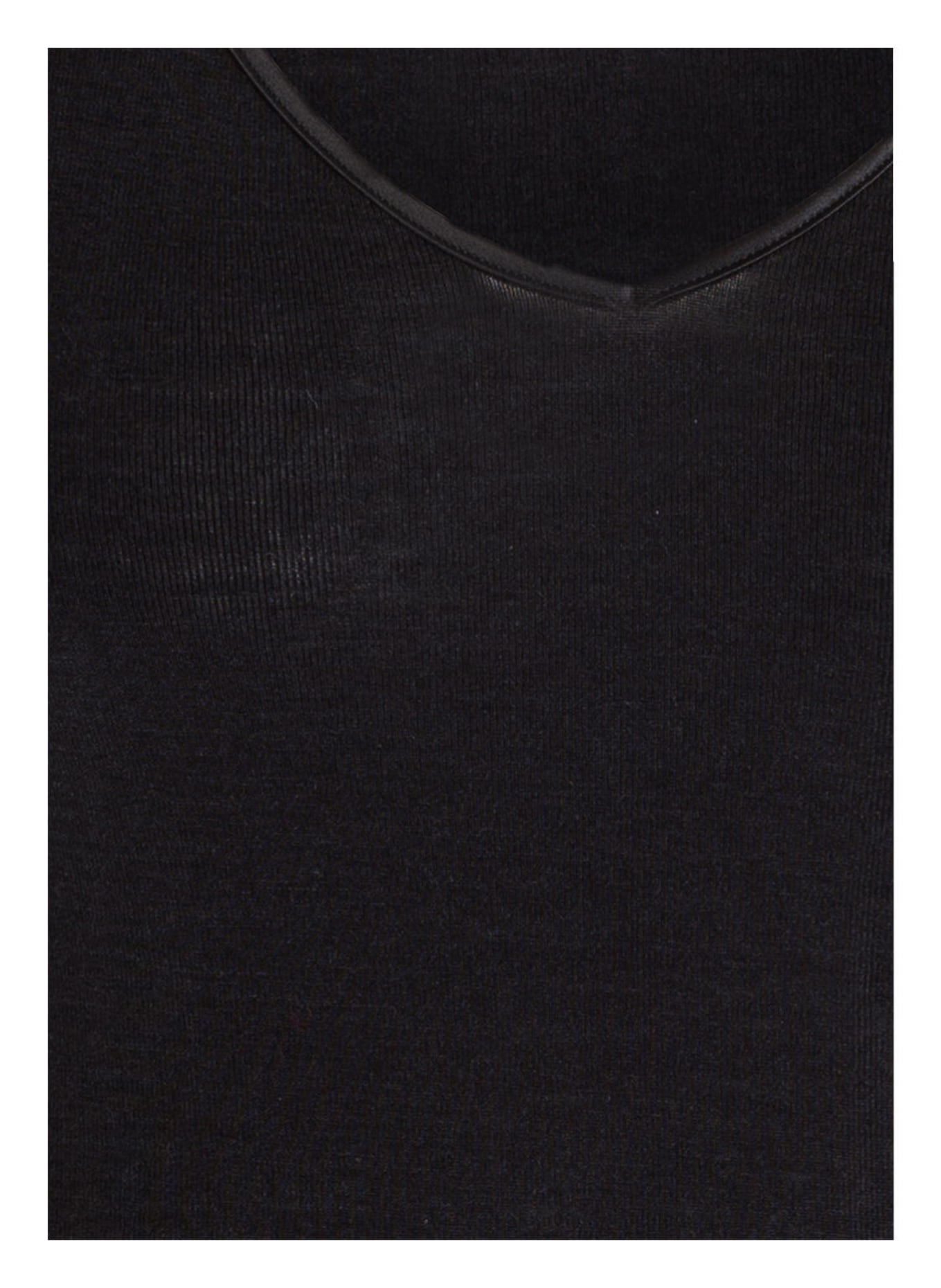 HANRO Top WOOLEN SILK aus Merinowolle mit Seide, Farbe: SCHWARZ (Bild 3)