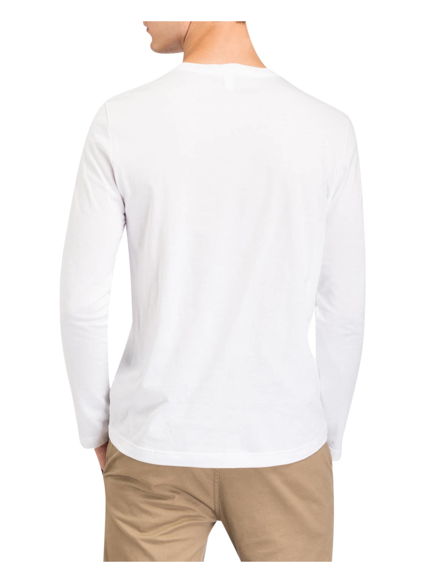 LACOSTE Langarmshirt Regular Fit, Farbe: WEISS (Bild 3)