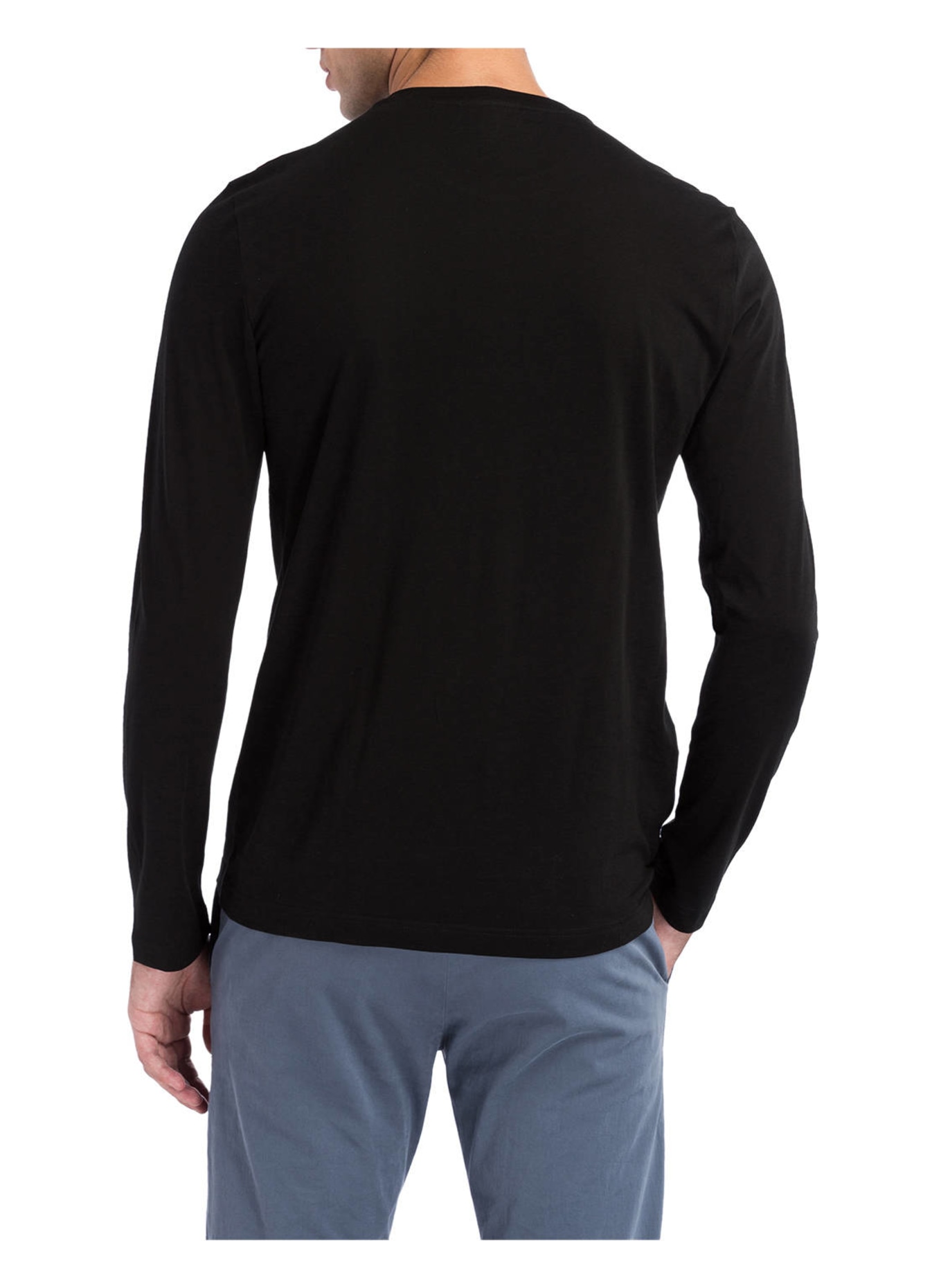 LACOSTE Langarmshirt Regular Fit, Farbe: SCHWARZ (Bild 3)