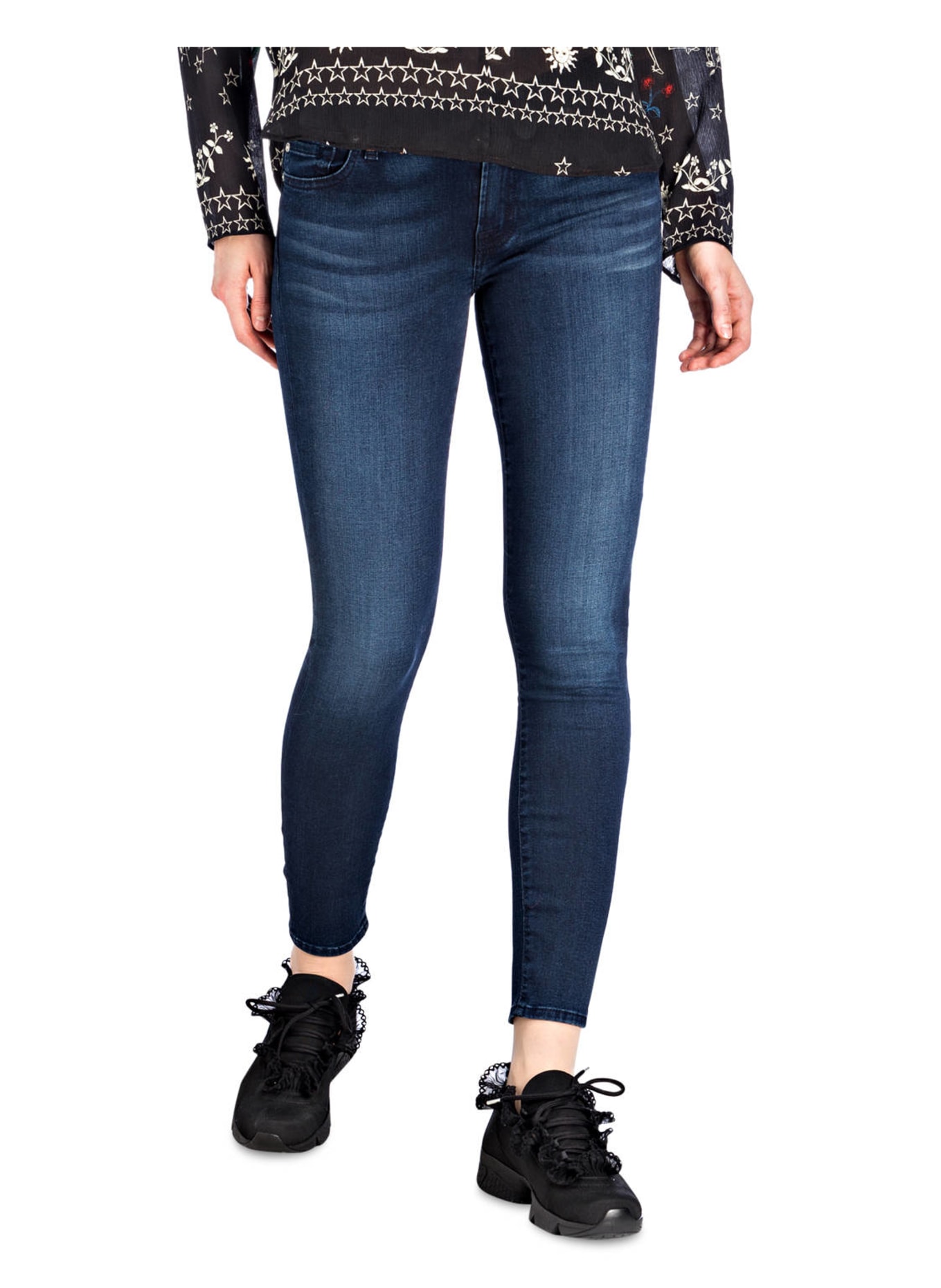 7 for all mankind Cropped-Jeans THE SKINNY CROP, Farbe: UF BAIR PARK AVENUE DARKBLUE (Bild 2)