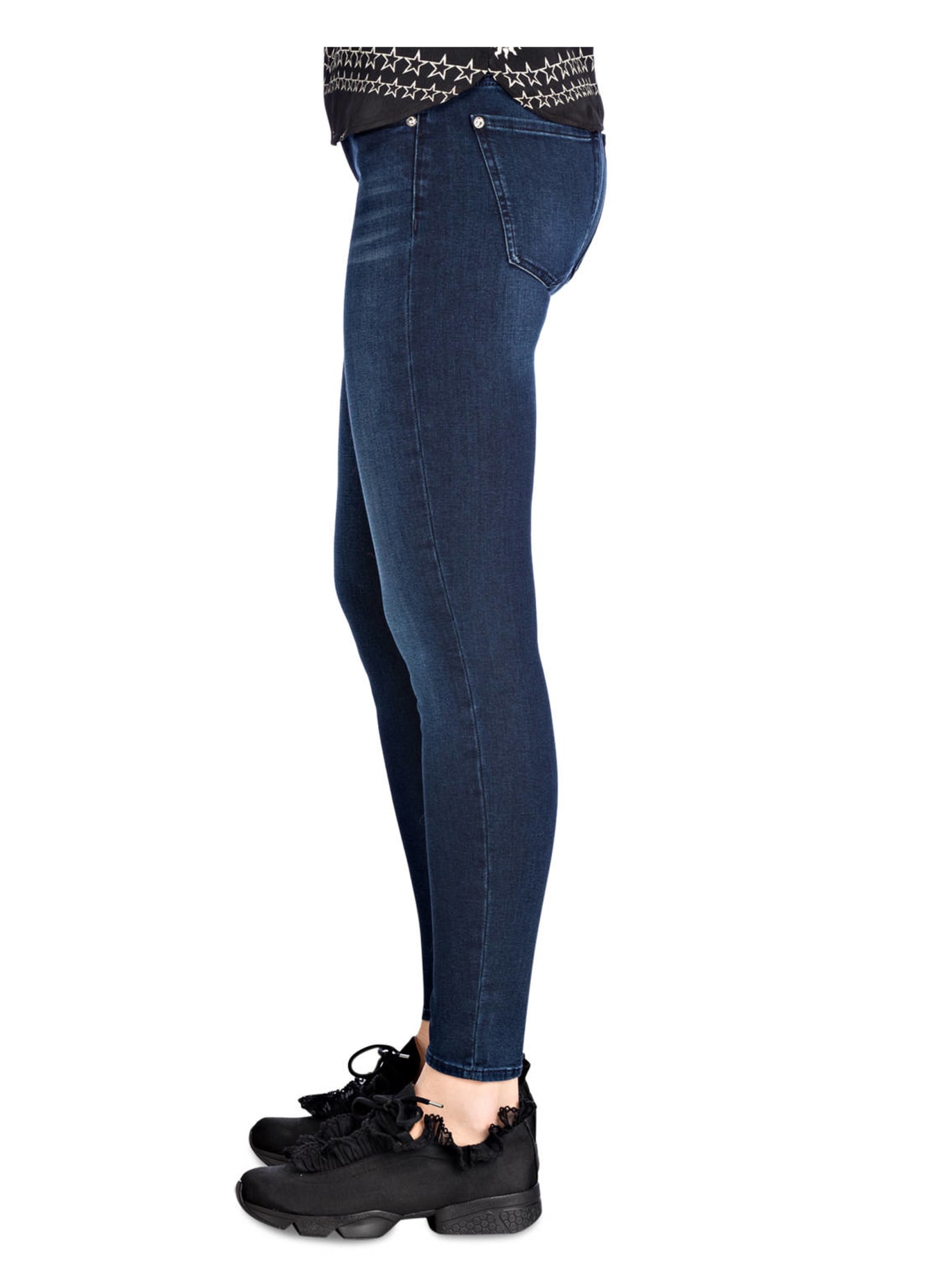 7 for all mankind Cropped-Jeans THE SKINNY CROP, Farbe: UF BAIR PARK AVENUE DARKBLUE (Bild 4)