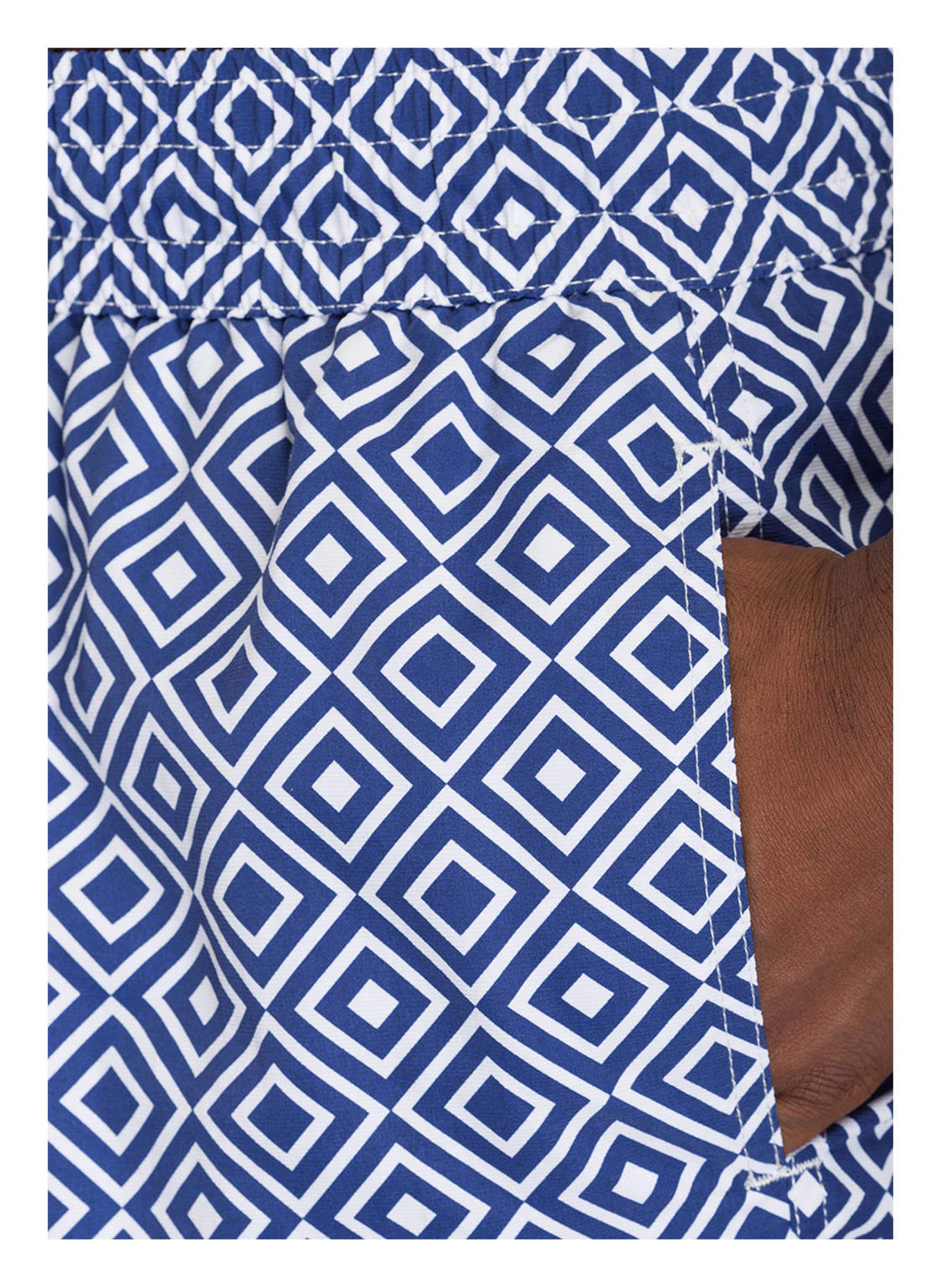 FRESCOBOL CARIOCA Badeshorts ANGRA: BLAU / WEISS