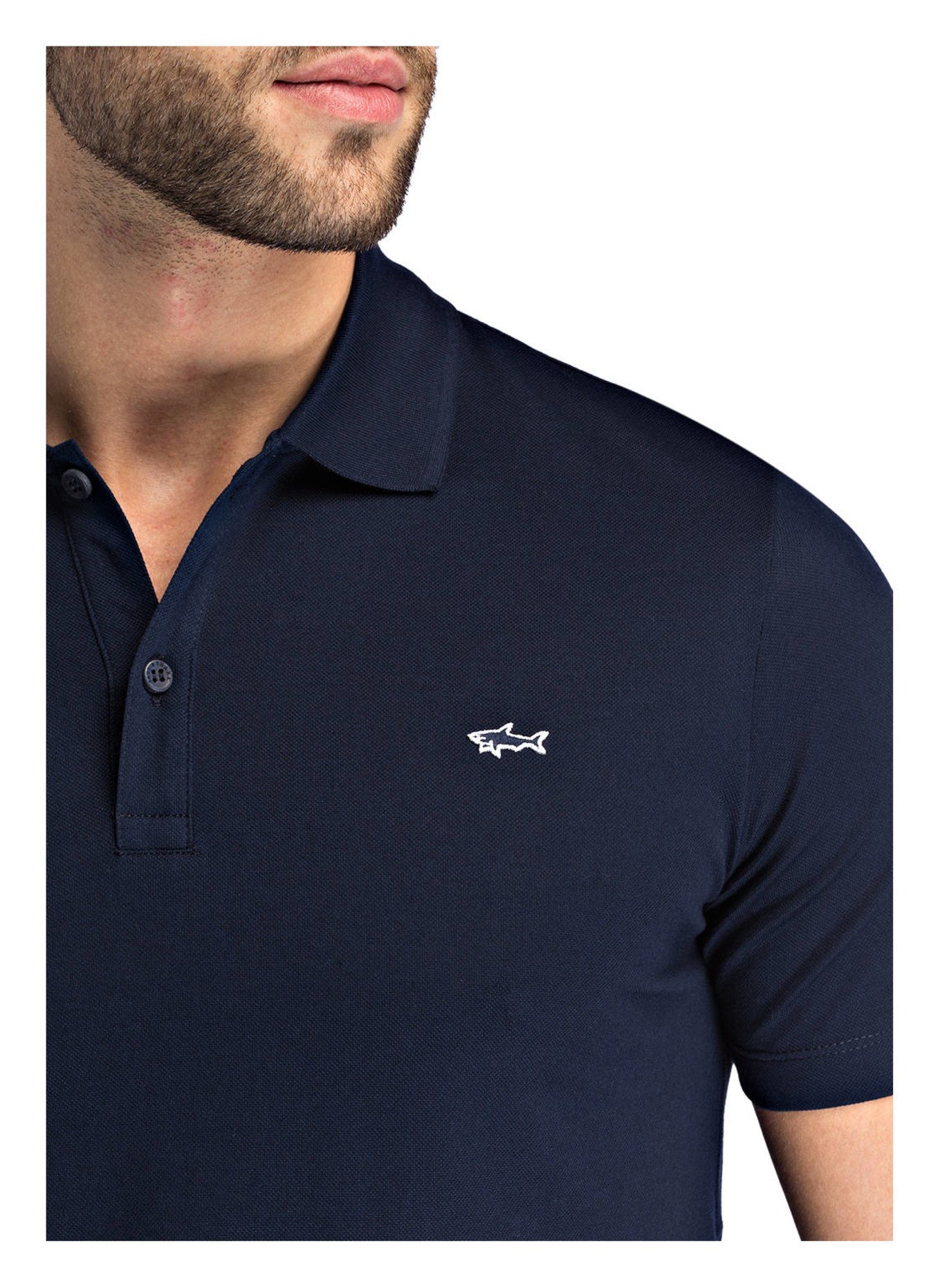 PAUL & SHARK Piqué-Poloshirt, Farbe: MARINE (Bild 4)