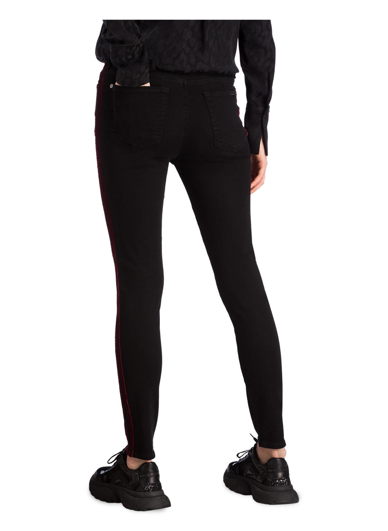 7 for all mankind Jeans THE HIGH WAIST ANKLE, Farbe: SCHWARZ (Bild 3)