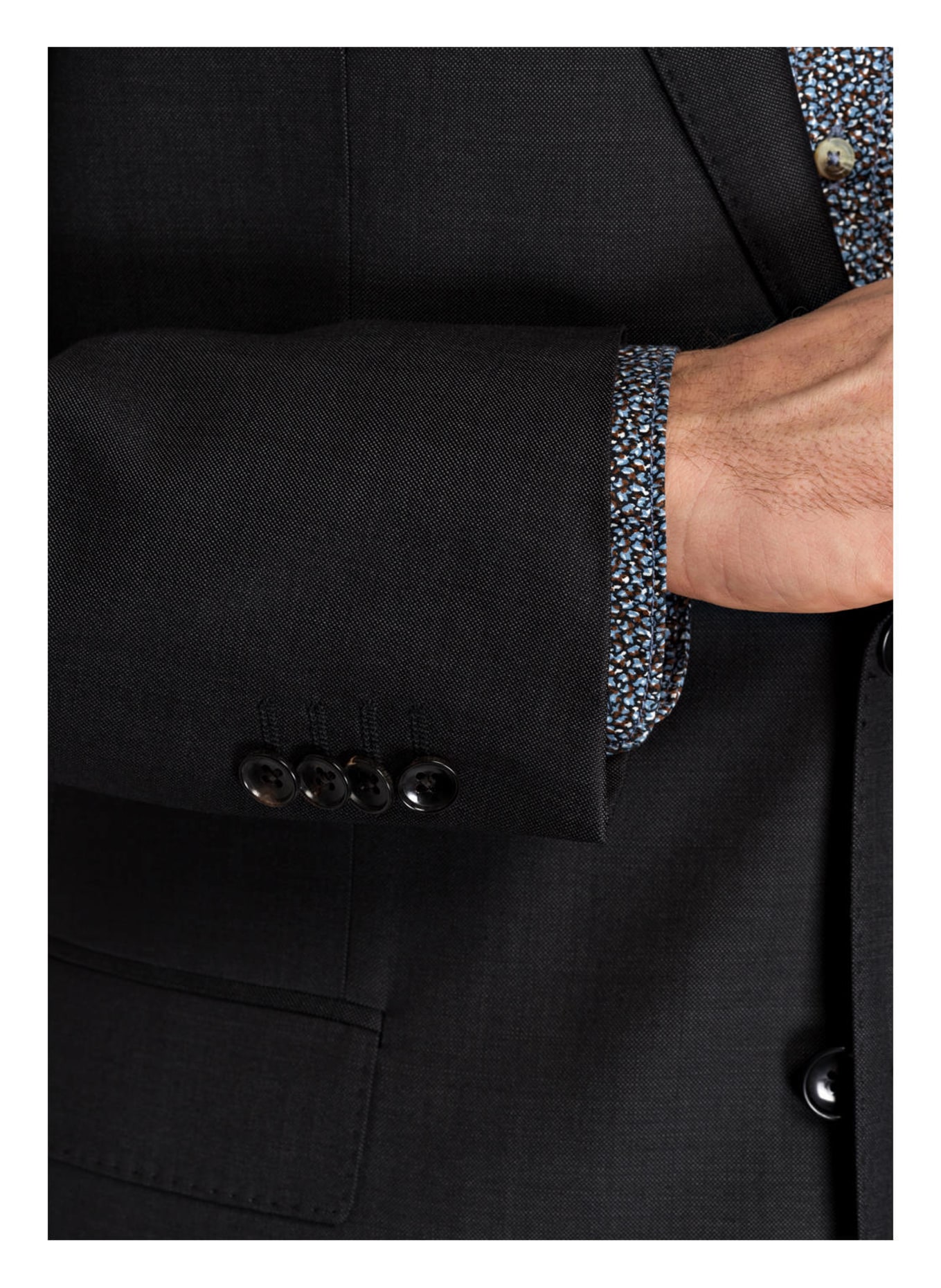 windsor. Suit jacket SERA Slim Fit, Color: 410 SMALL PATTERN BLACK 1	 (Image 6)