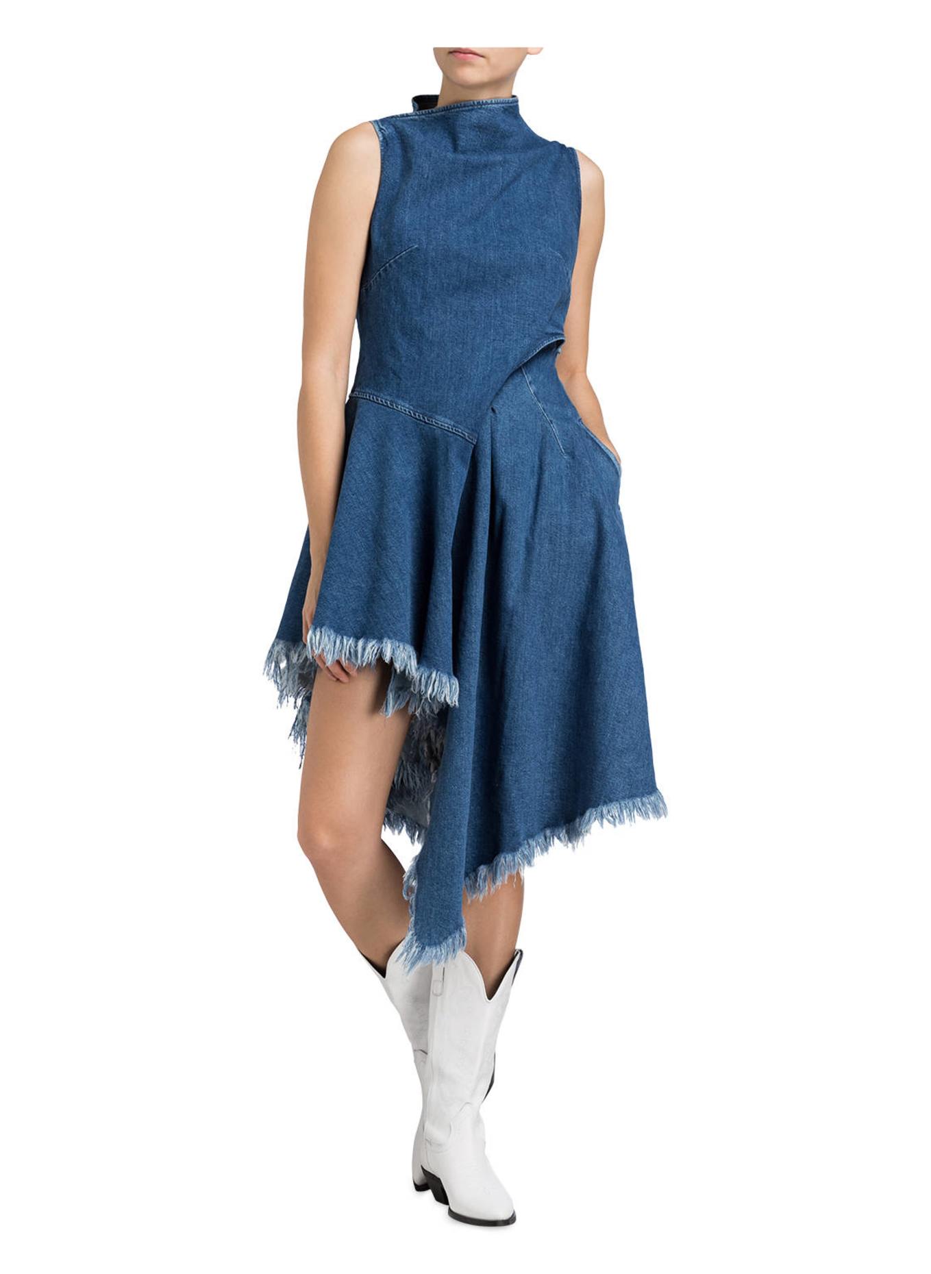 7 for all mankind džínové šaty: MODRÁ