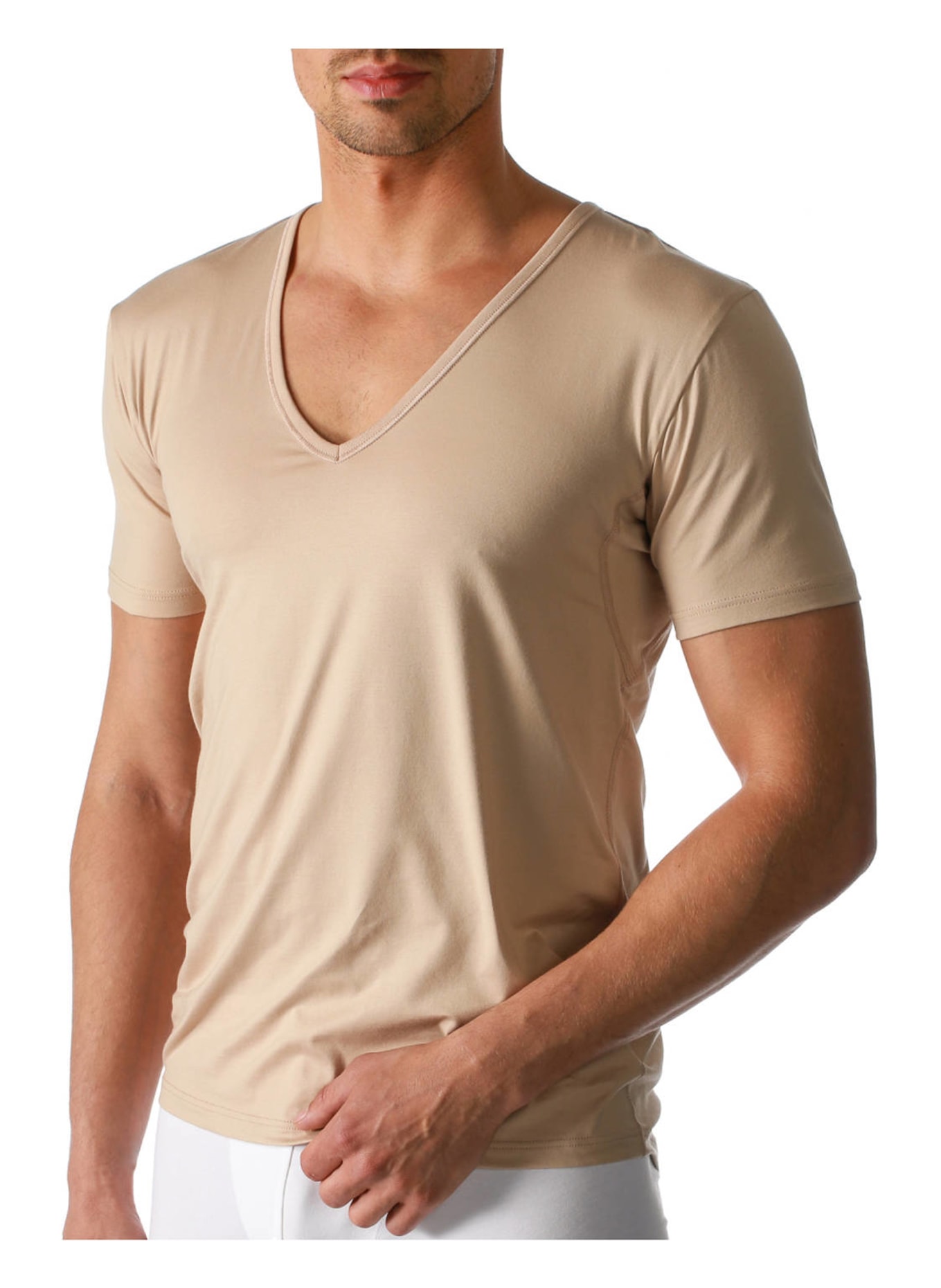 mey V-Shirt Serie DRY COTTON, Farbe: NUDE (Bild 3)