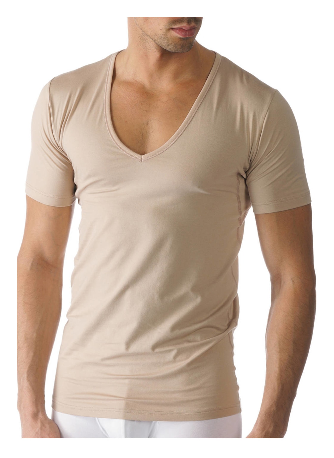 mey V-Shirt Serie DRY COTTON Slim Fit, Farbe: NUDE (Bild 3)