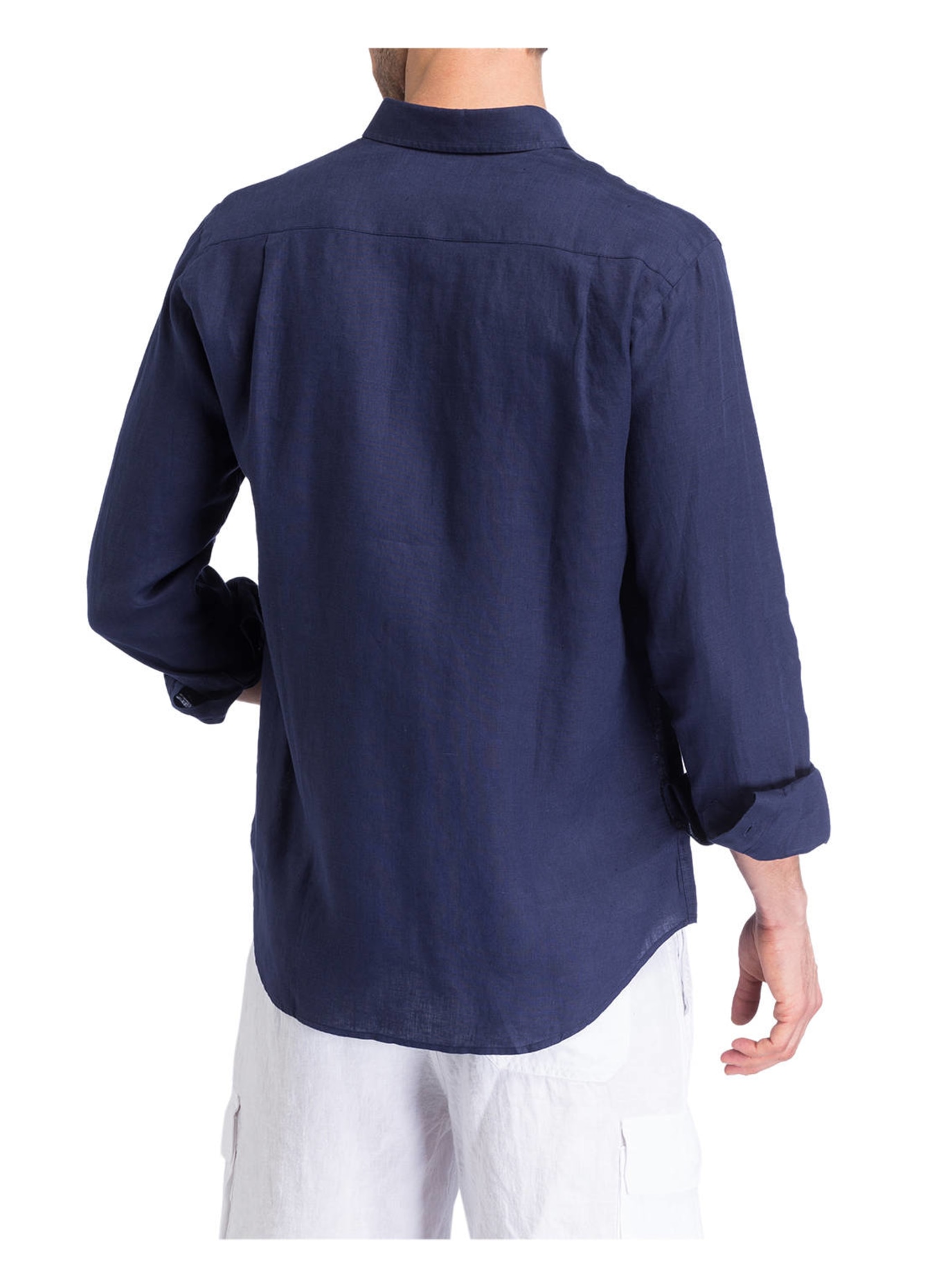 VILEBREQUIN Linen shirt regular fit, Color: DARK BLUE (Image 3)