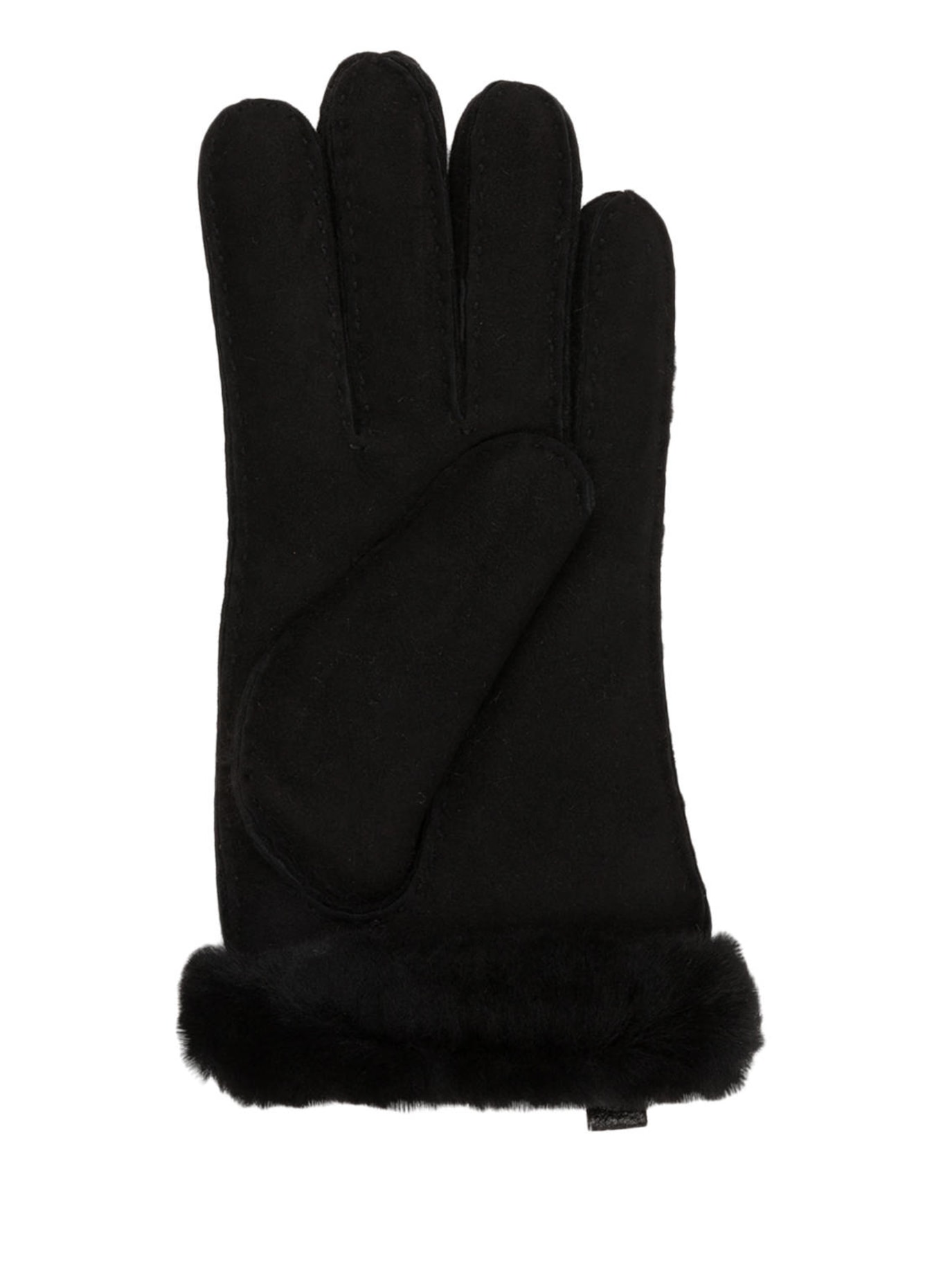 UGG Leather gloves, Color: BLACK (Image 2)