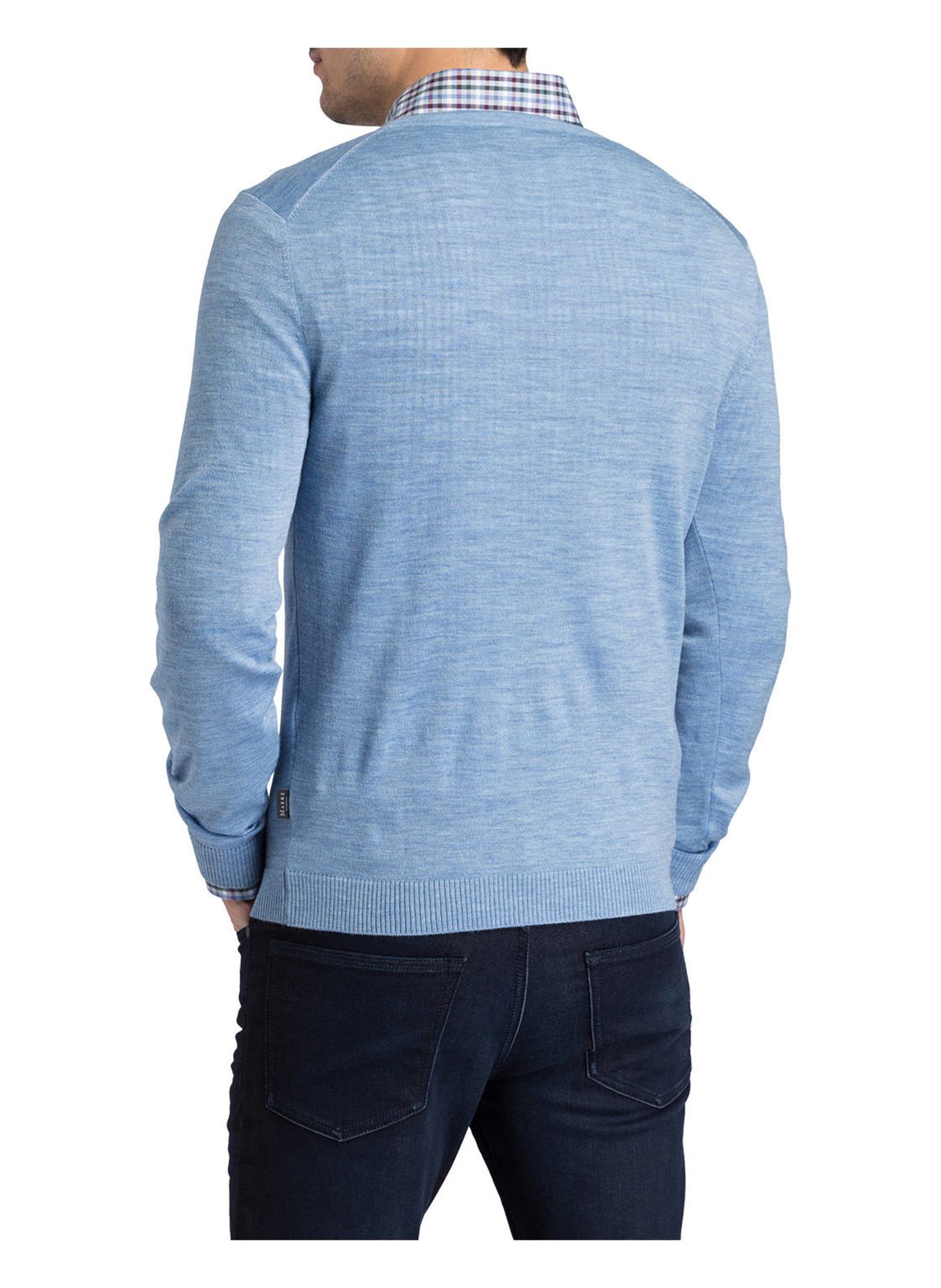 MAERZ MUENCHEN Pullover: HELLBLAU MELIERT