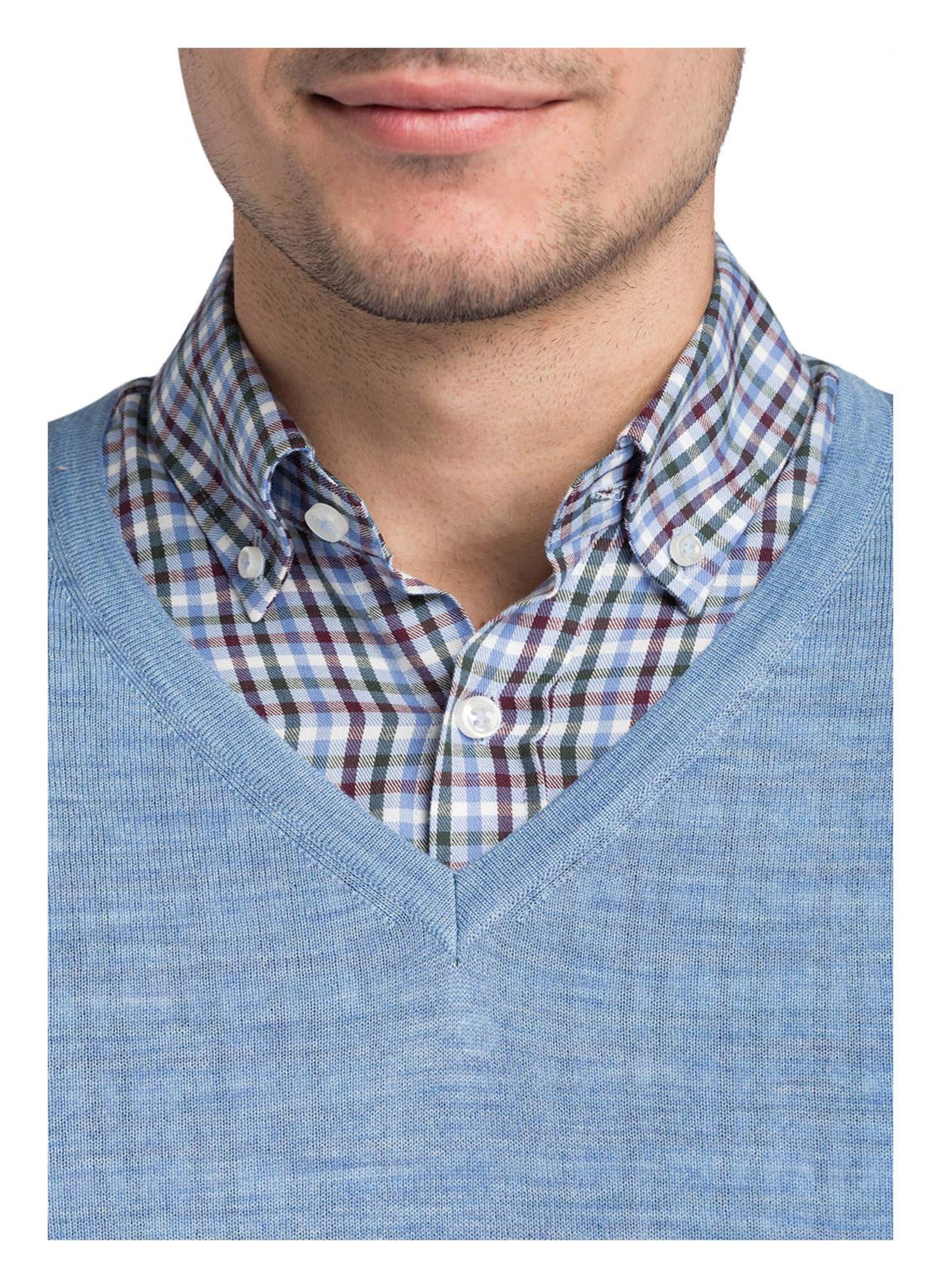 MAERZ MUENCHEN Pullover: HELLBLAU MELIERT