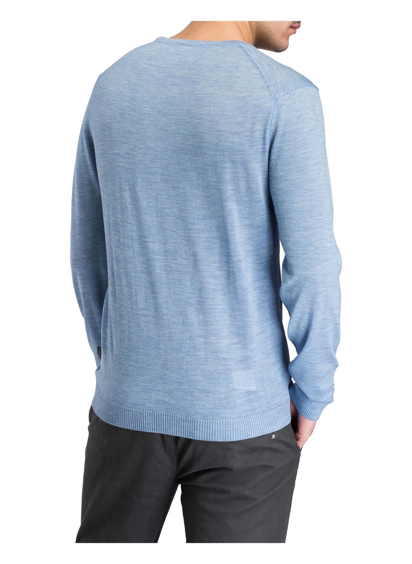 MAERZ MUENCHEN Pullover aus Merinowolle: HELLBLAU
