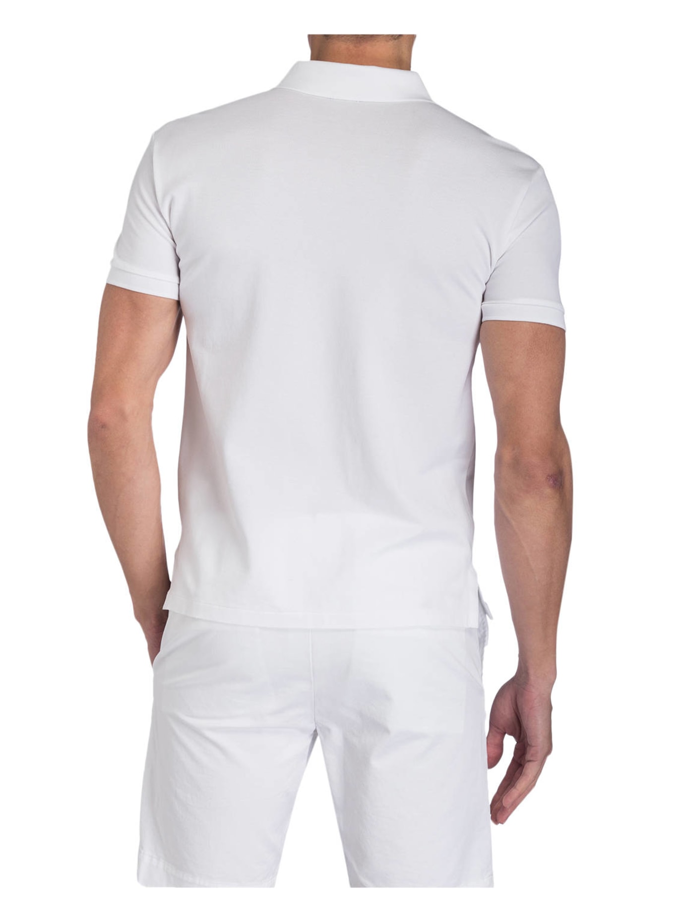 POLO RALPH LAUREN Piqué-Poloshirt Slim Fit, Farbe: WEISS (Bild 3)