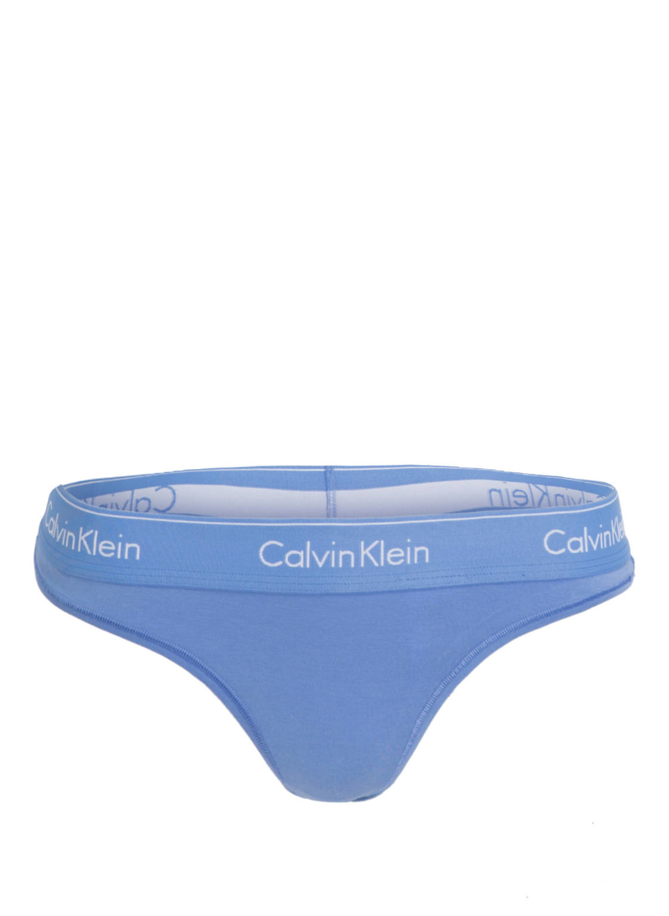 Calvin Klein String MODERN COTTON: BLEU CLAIR