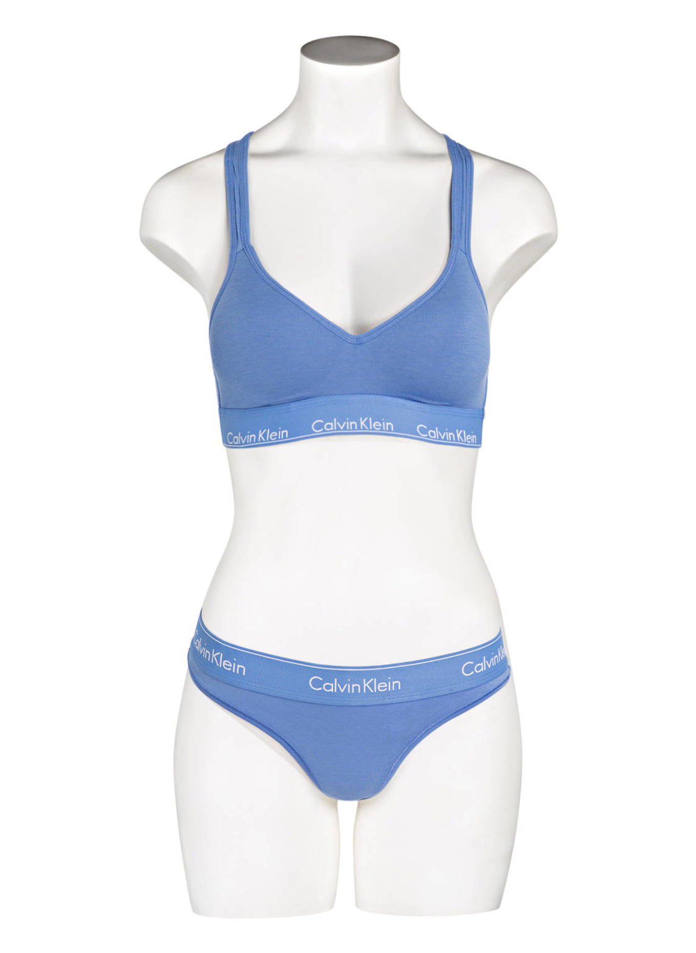 Calvin Klein String MODERN COTTON: BLEU CLAIR