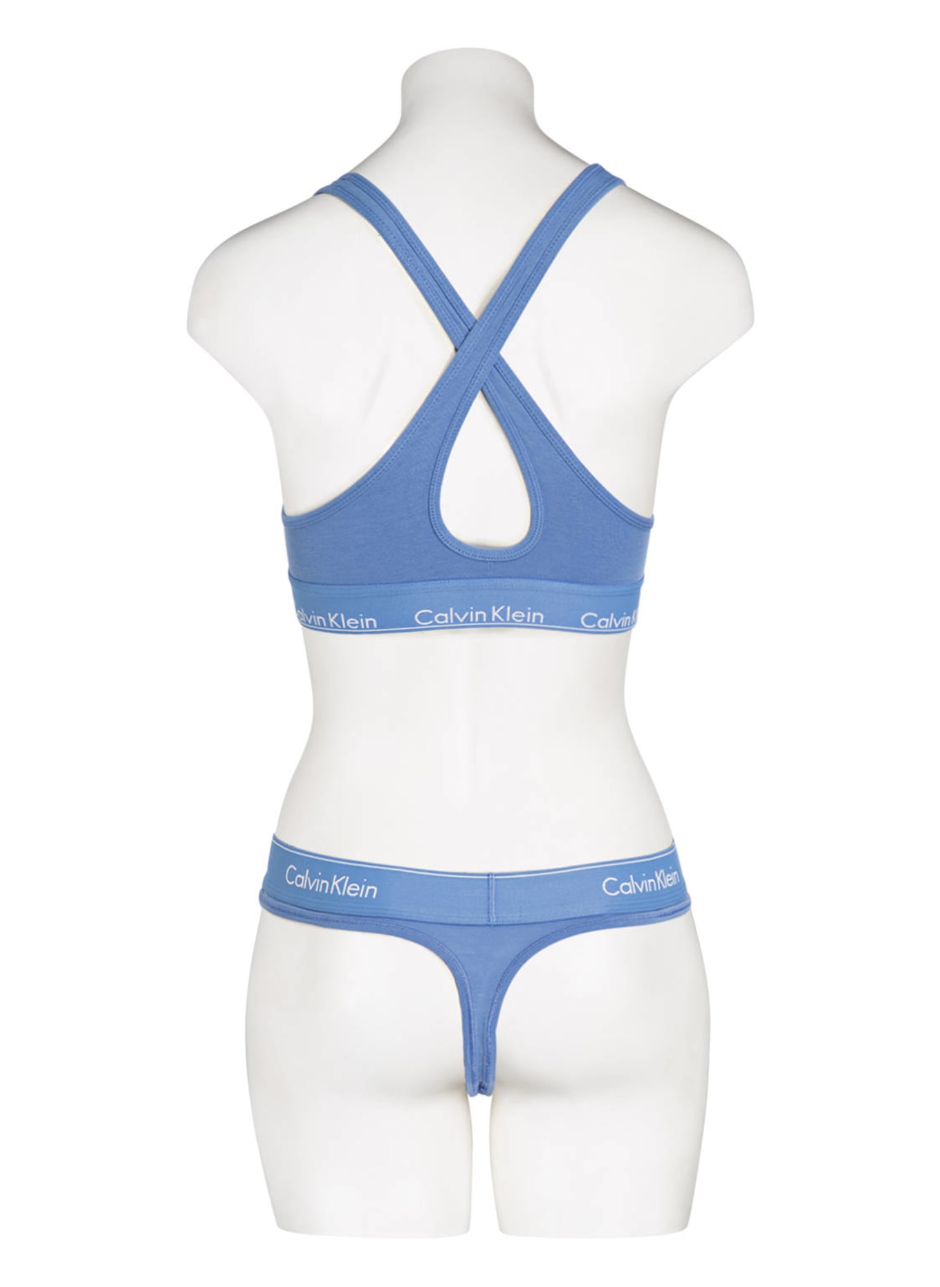 Calvin Klein String MODERN COTTON: BLEU CLAIR