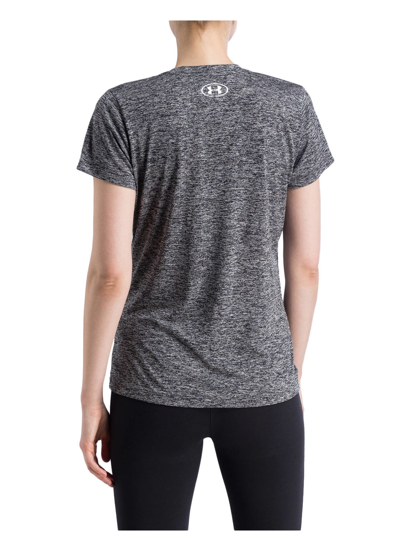 UNDER ARMOUR T-shirt UA TECH™ TWIST, Color: BLACK MÉLANGE (Image 3)