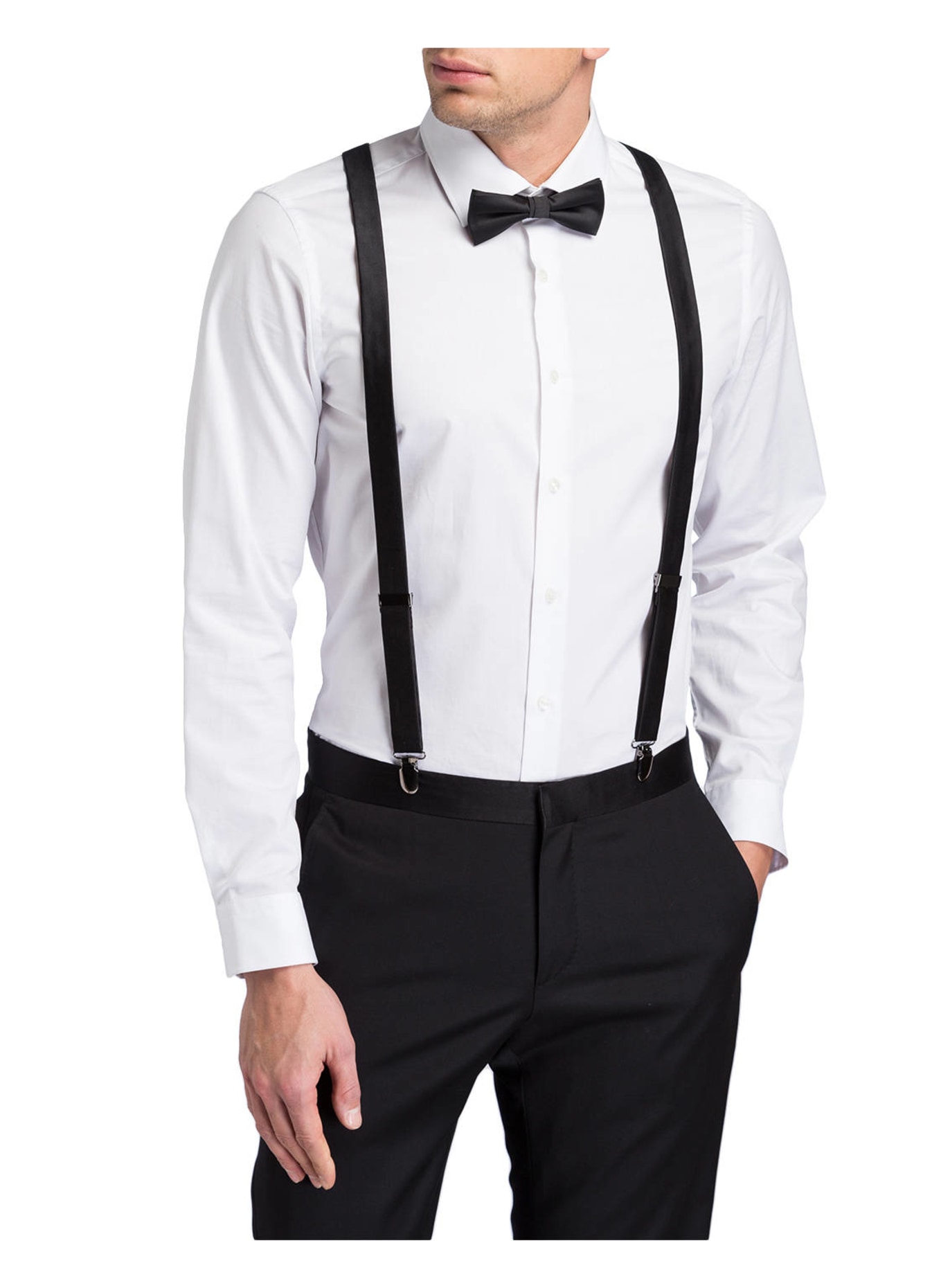 MONTI Set: Suspenders and bow tie, Color: BLACK (Image 3)