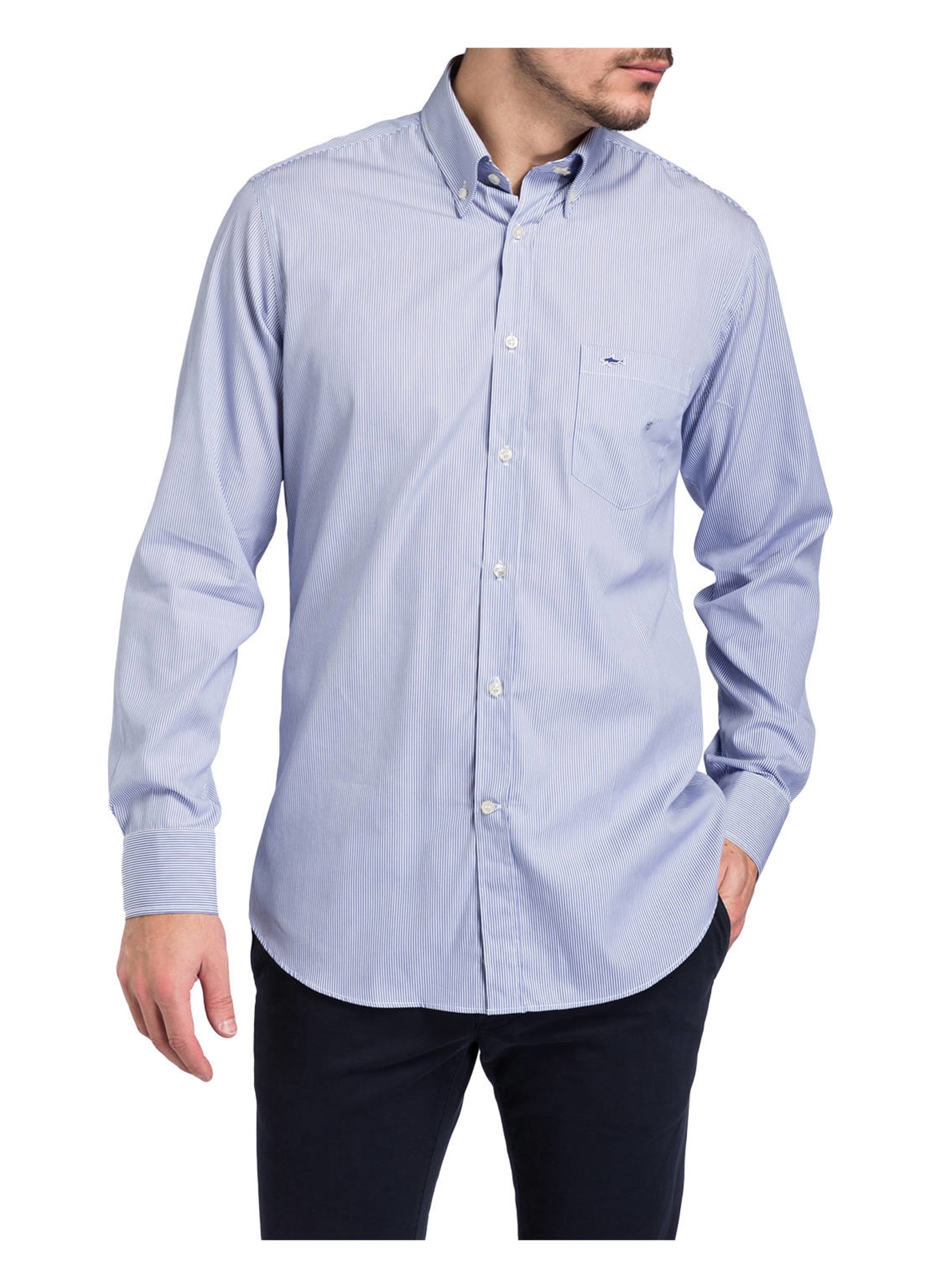 PAUL & SHARK Shirt regular fit, Color: LIGHT BLUE/ WHITE (Image 2)