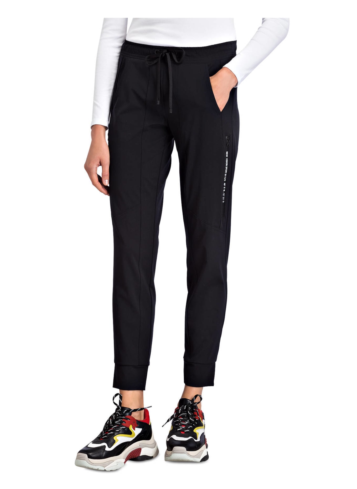 CAMBIO Spodnie JORDAN w stylu joggingowym: CZARNY