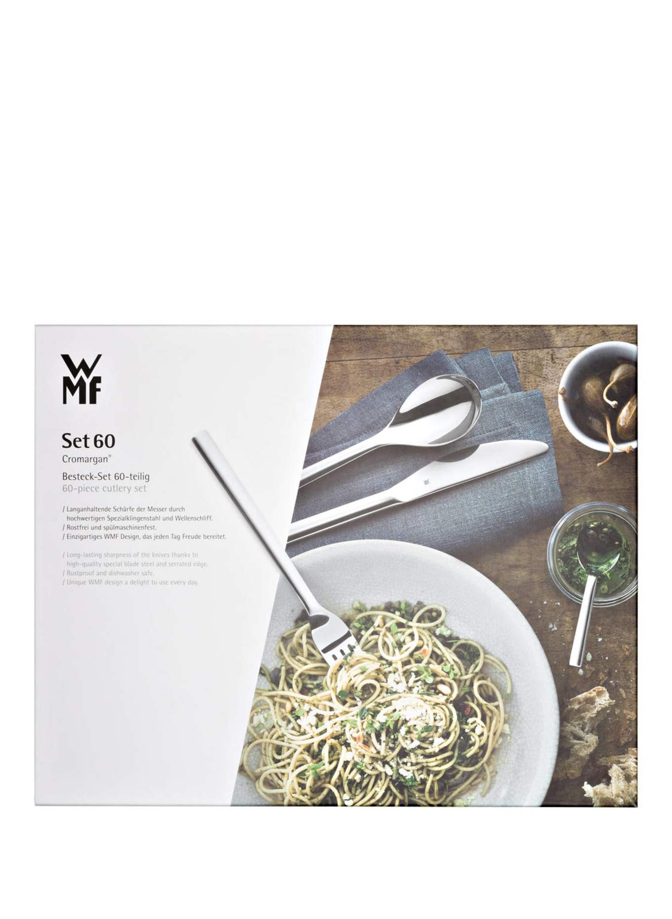 WMF 60-tlg. Besteckset DENVER: SILBER