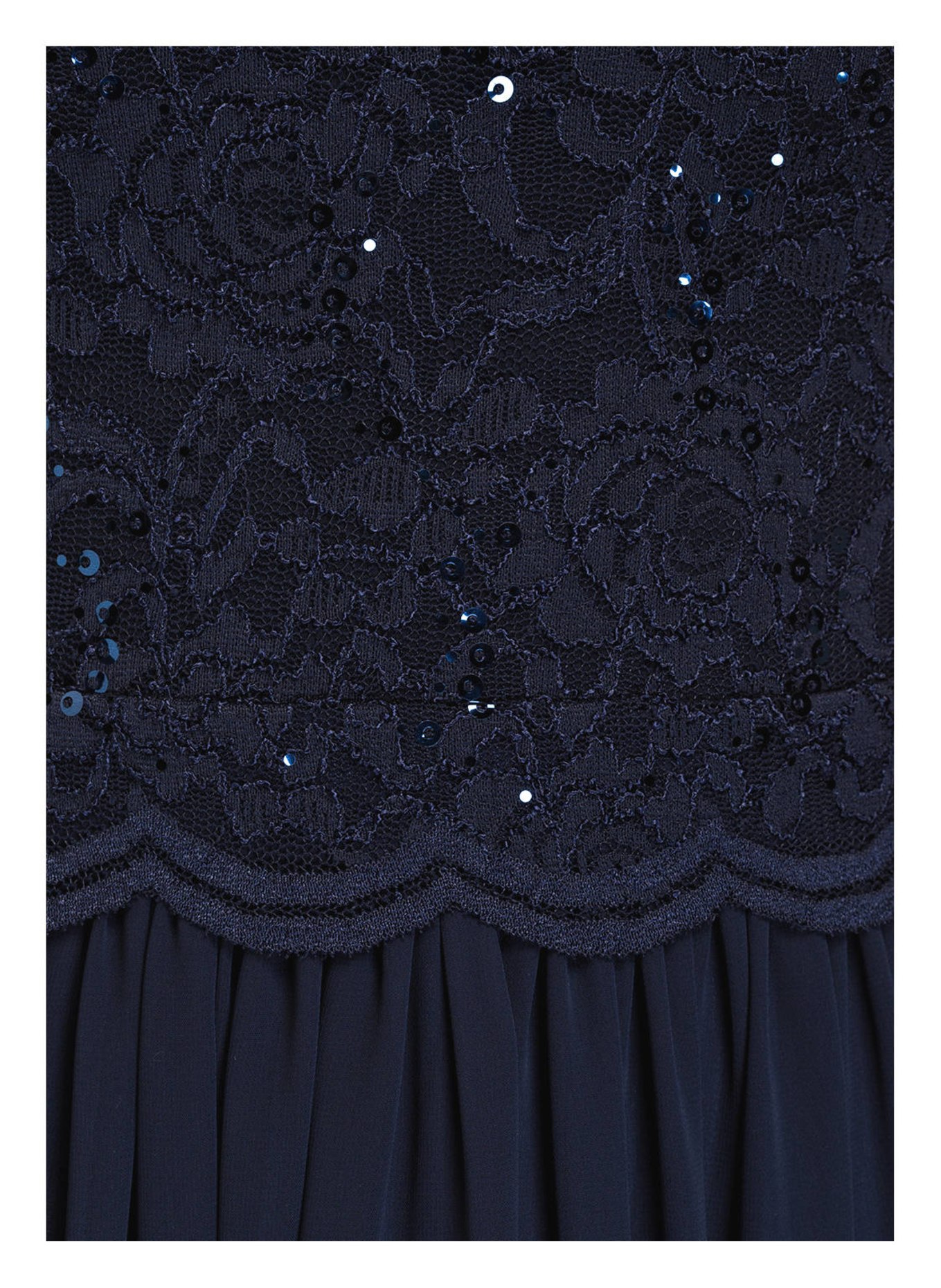 SWING Abendkleid mit Paillettenbesatz, Farbe: MARINE (Bild 4)