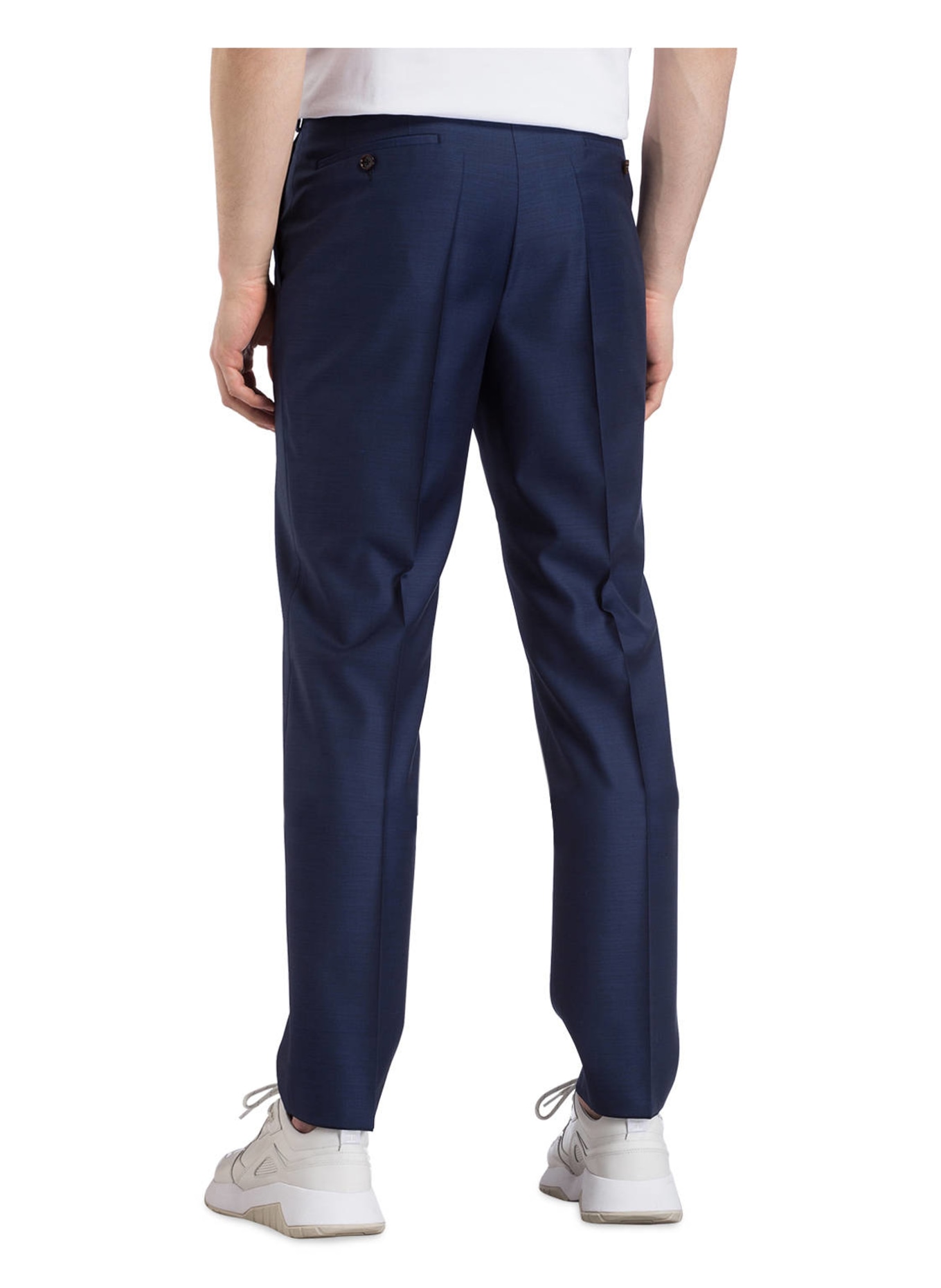 EDUARD DRESSLER Spodnie garniturowe shaped fit , Kolor: 045 DUNKELBLAU (Obrazek 4)