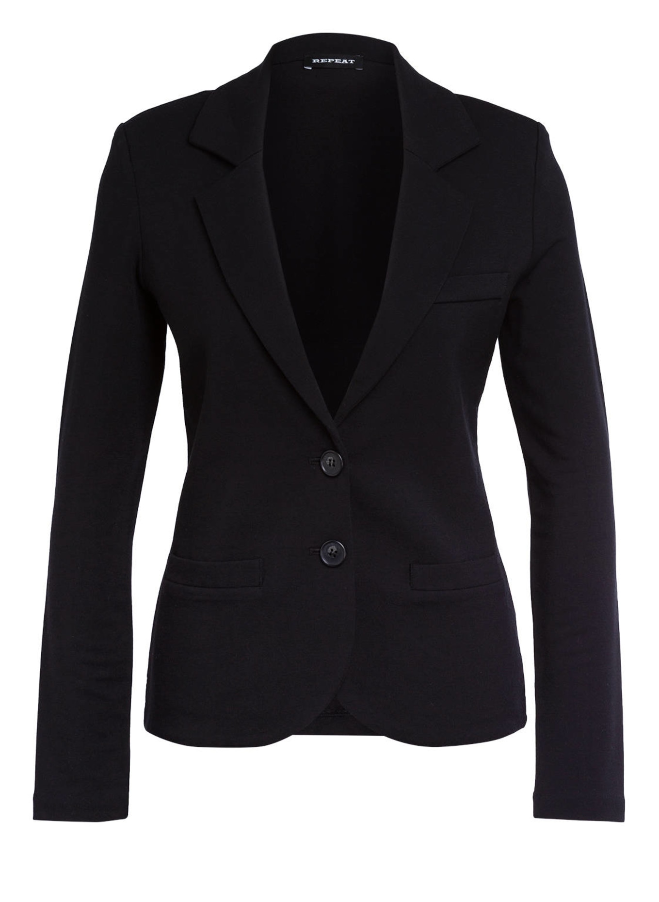 REPEAT Jersey blazer, Color: BLACK (Image 1)