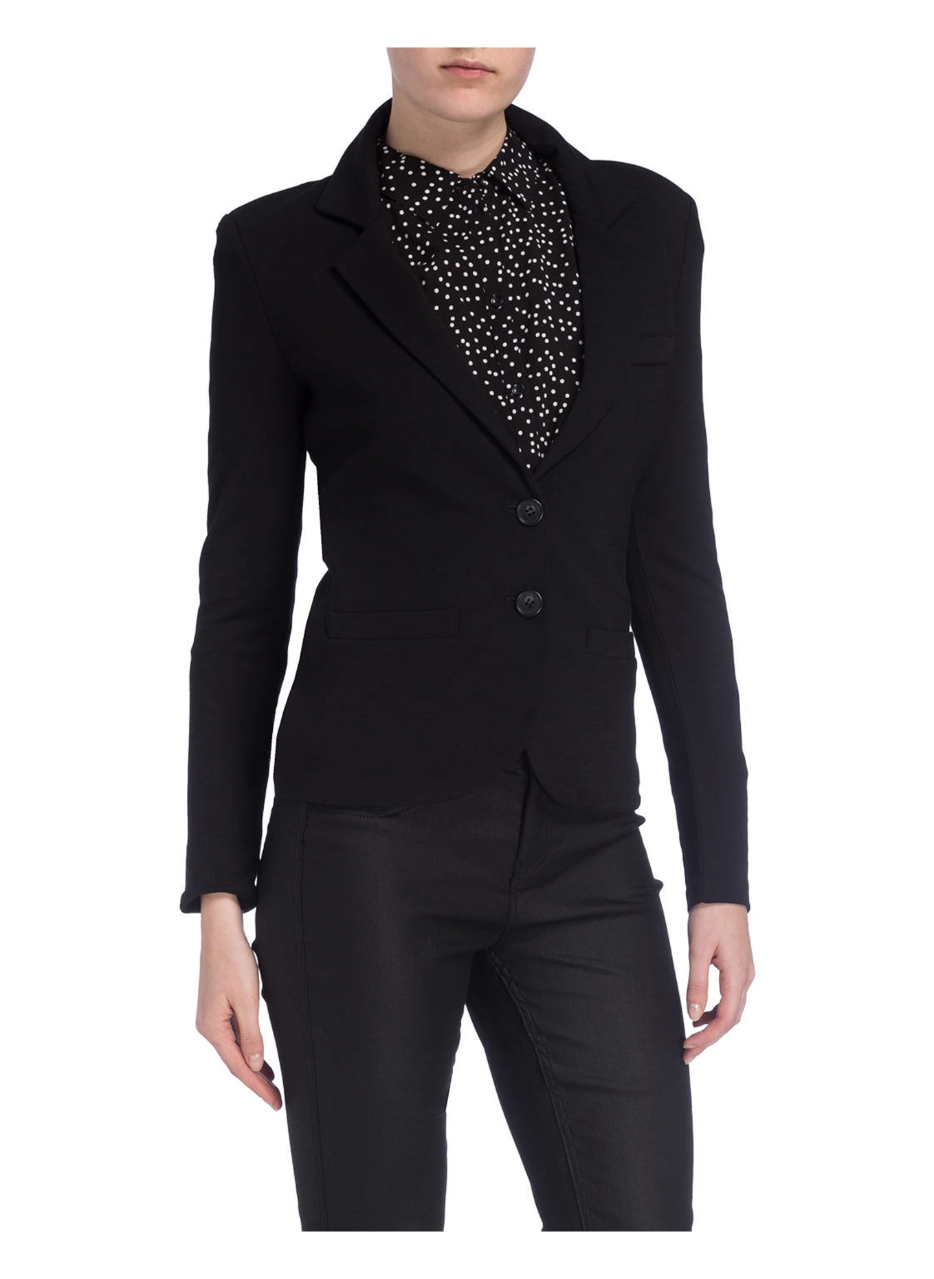 REPEAT Jersey blazer, Color: BLACK (Image 2)