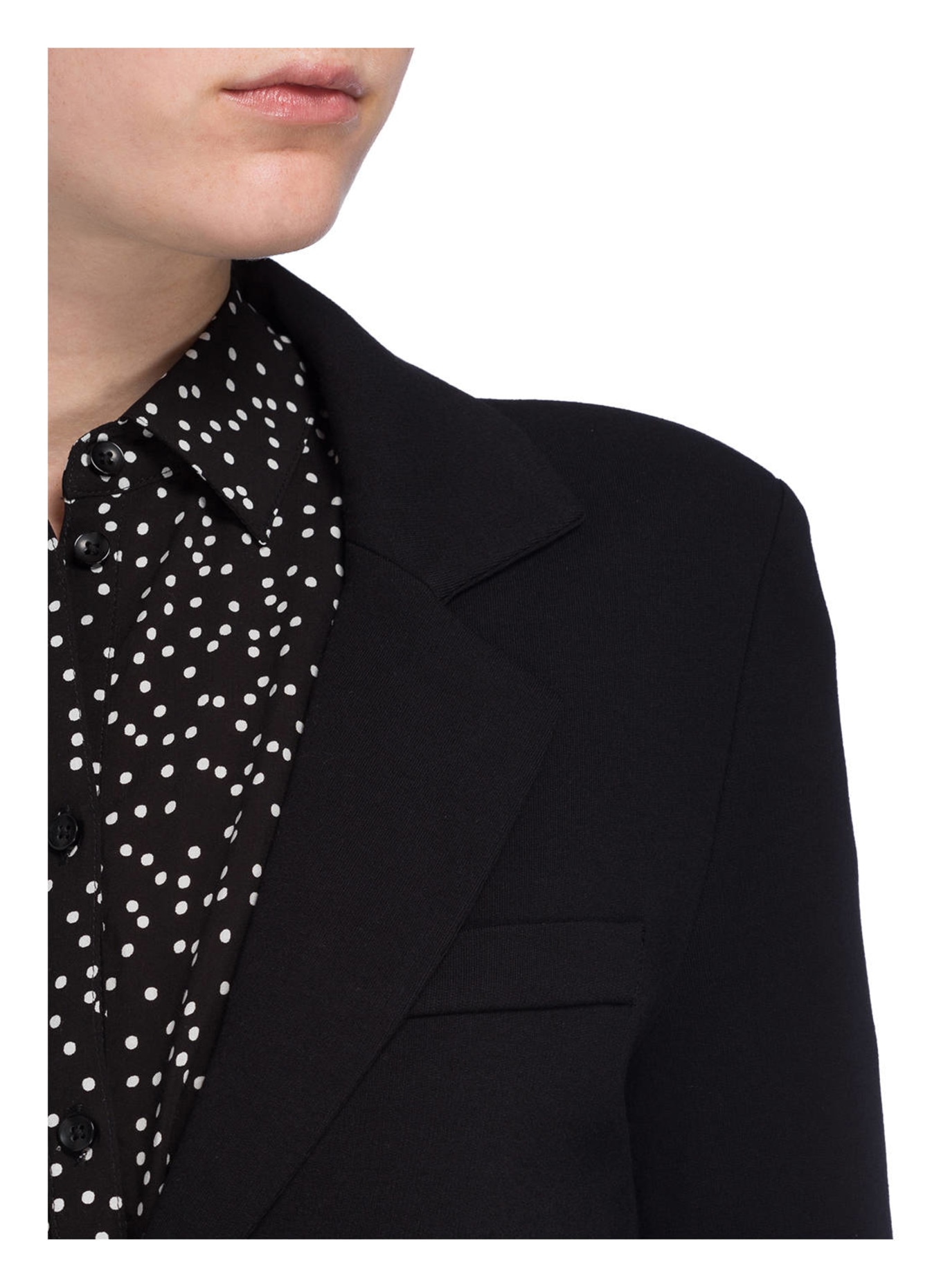 REPEAT Jersey blazer, Color: BLACK (Image 4)