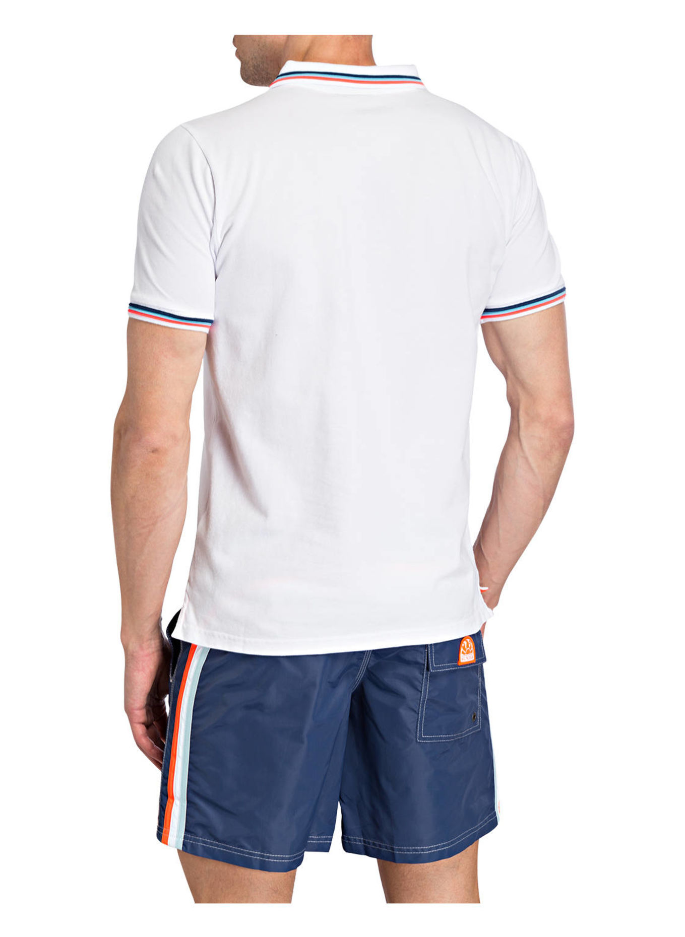 SUNDEK Koszulka polo z piki BRICE regular fit, Kolor: BIAŁY (Obrazek 3)