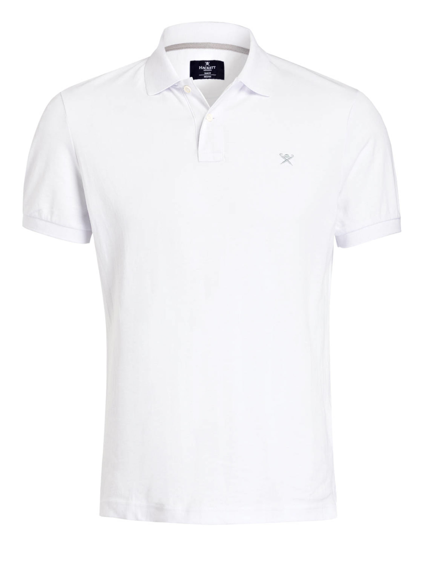 HACKETT LONDON Piqué-Poloshirt Slim Fit: WEISS