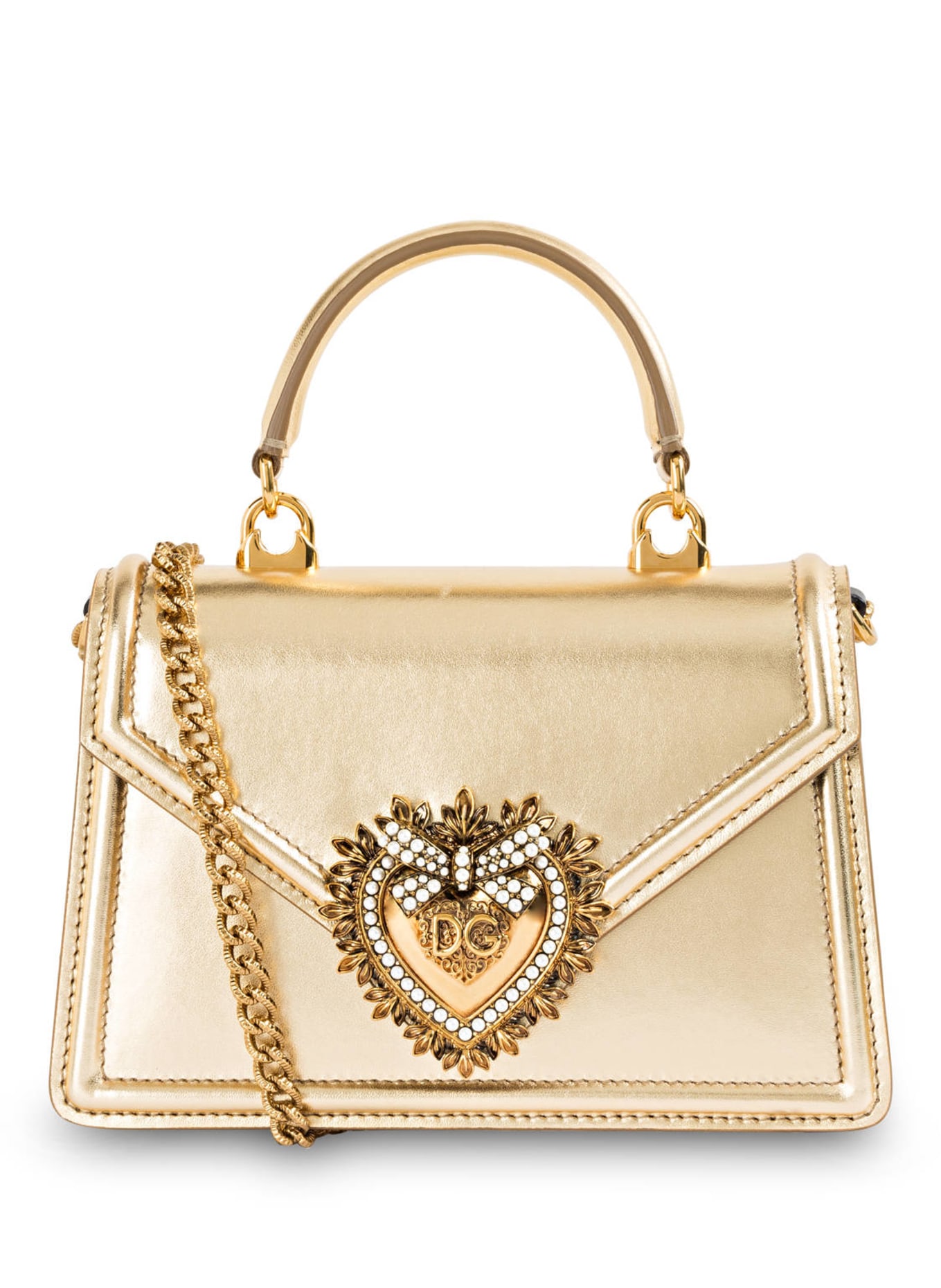 DOLCE & GABBANA Handbag DEVOTION MINI, Color: GOLD (Image 1)
