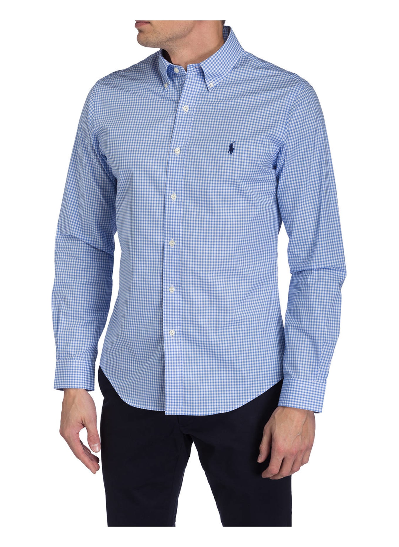 POLO RALPH LAUREN Shirt slim fit, Color: BLUE/ WHITE (Image 2)