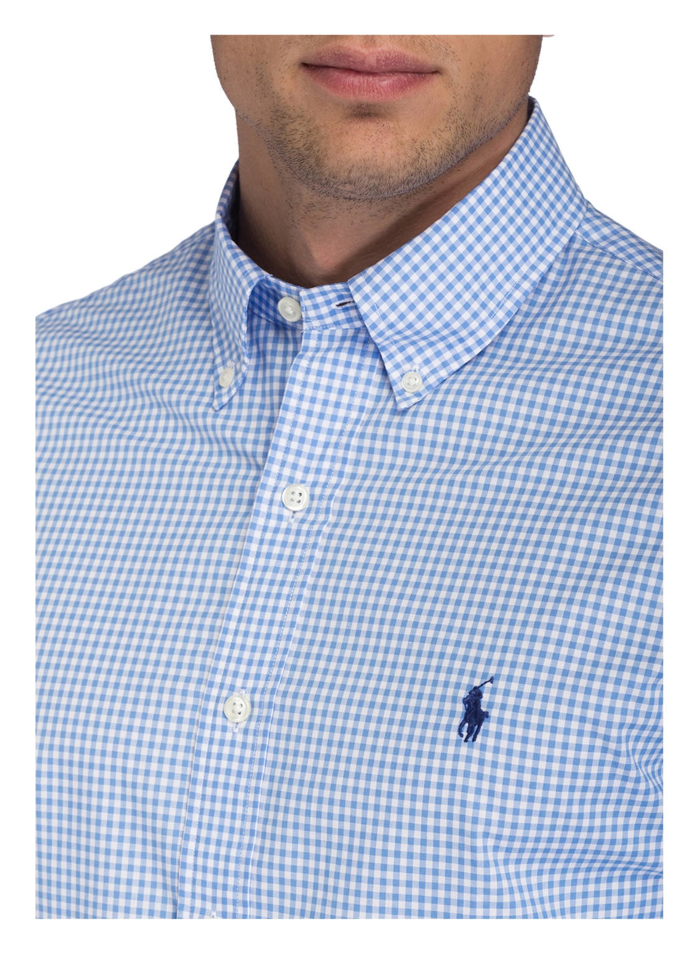 POLO RALPH LAUREN Shirt slim fit, Color: BLUE/ WHITE (Image 4)
