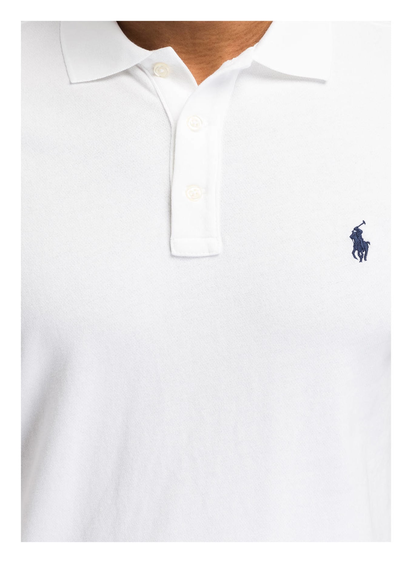 POLO RALPH LAUREN Jersey-Poloshirt, Farbe: WEISS (Bild 4)