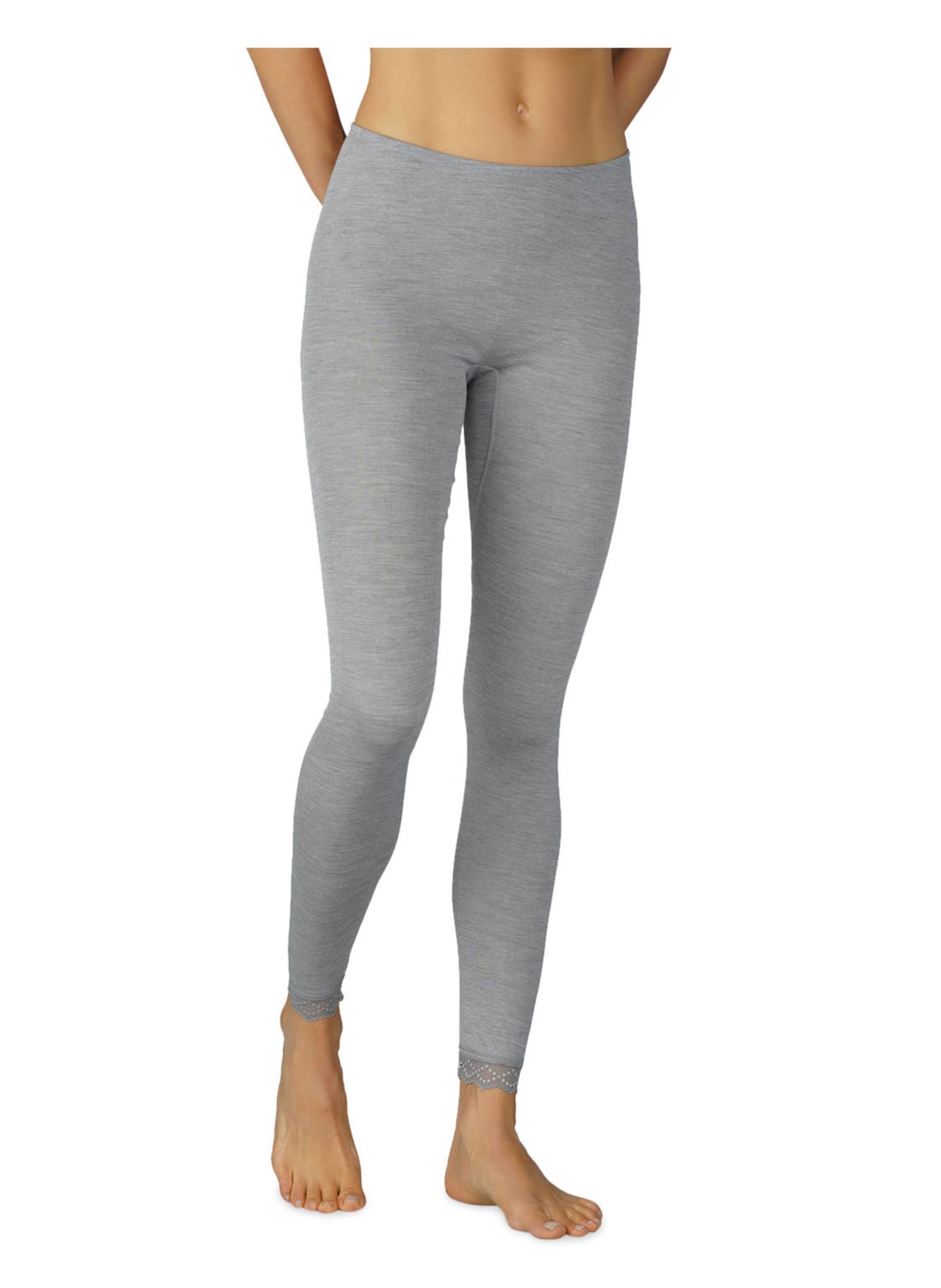mey 7/8 leggings with silk, Color: GRAY (Image 4)