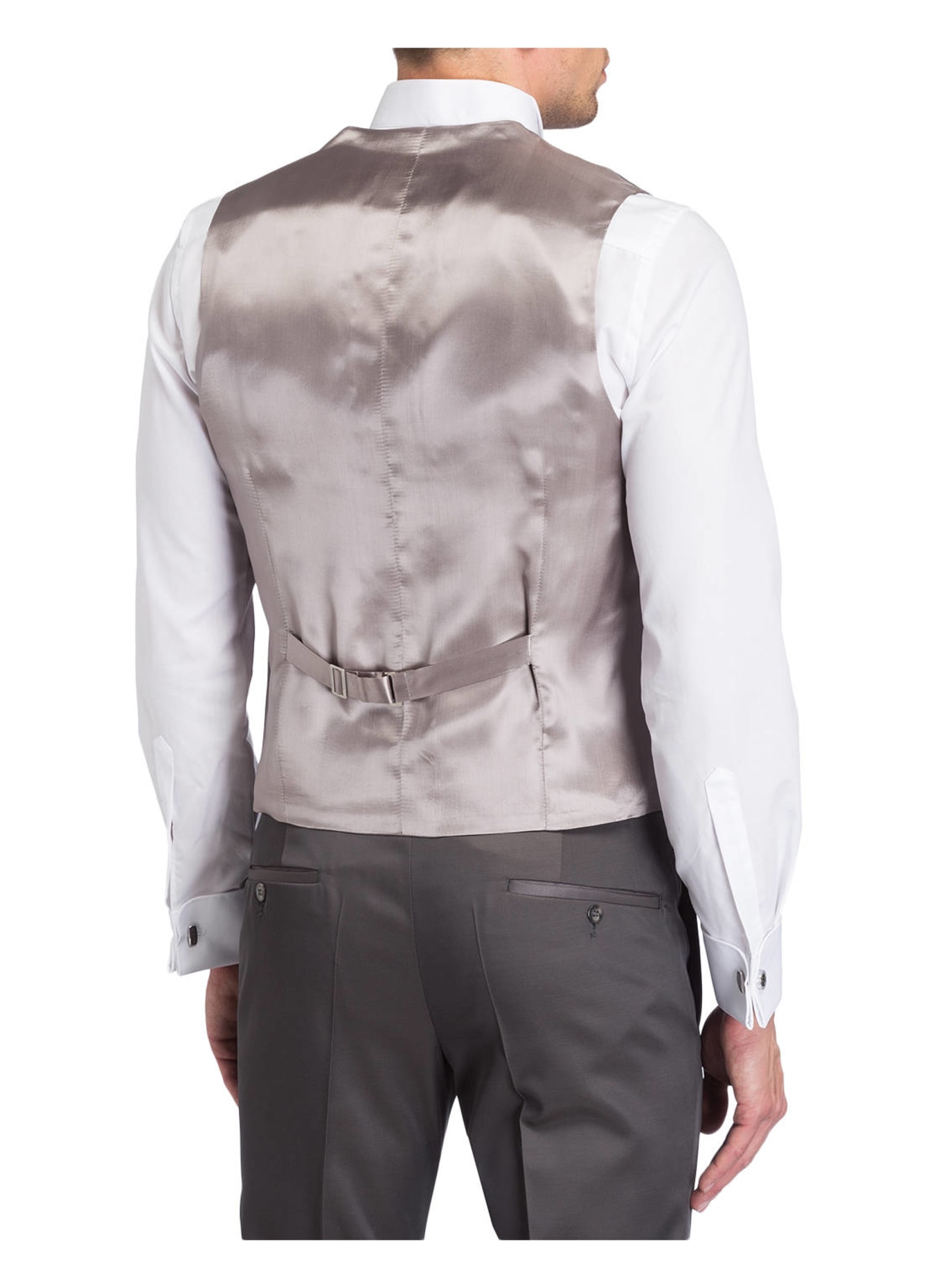 WILVORST Anzugweste Slim Fit, Farbe: GRAU (Bild 3)