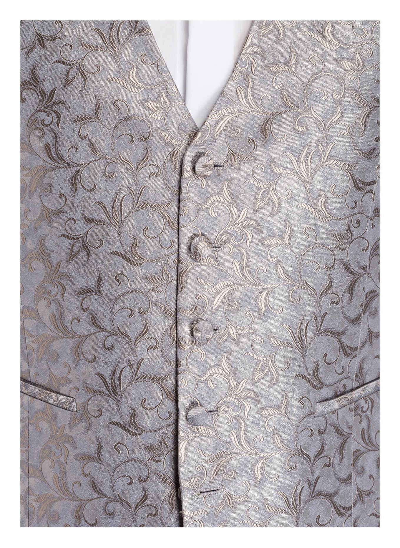 WILVORST Suit waistcoat slim fit, Color: GRAY (Image 4)